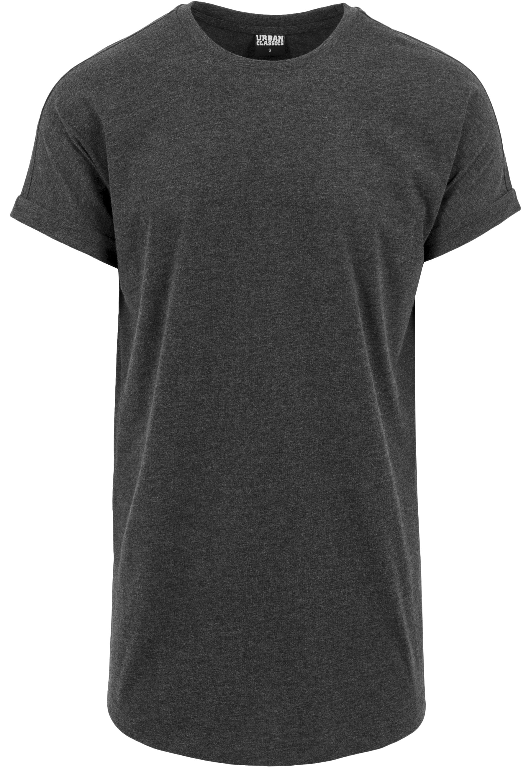 URBAN CLASSICS T-Shirt "Urban Classics Herren Long Shaped Turnup Tee" 1 Stk.