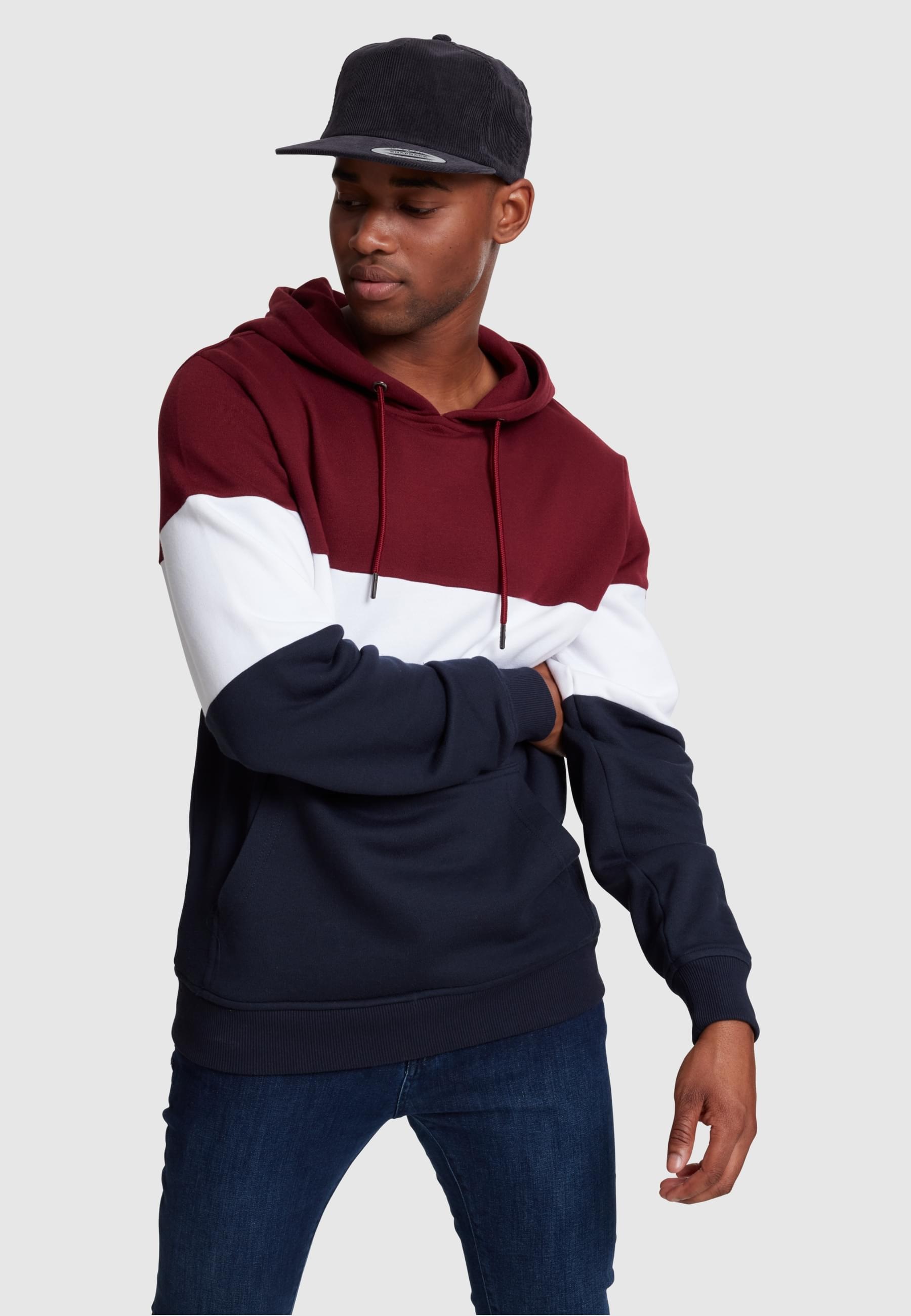 URBAN CLASSICS Sweatshirt »Urban Classics Herren 3-Tone Hoody«, (1 tlg.)