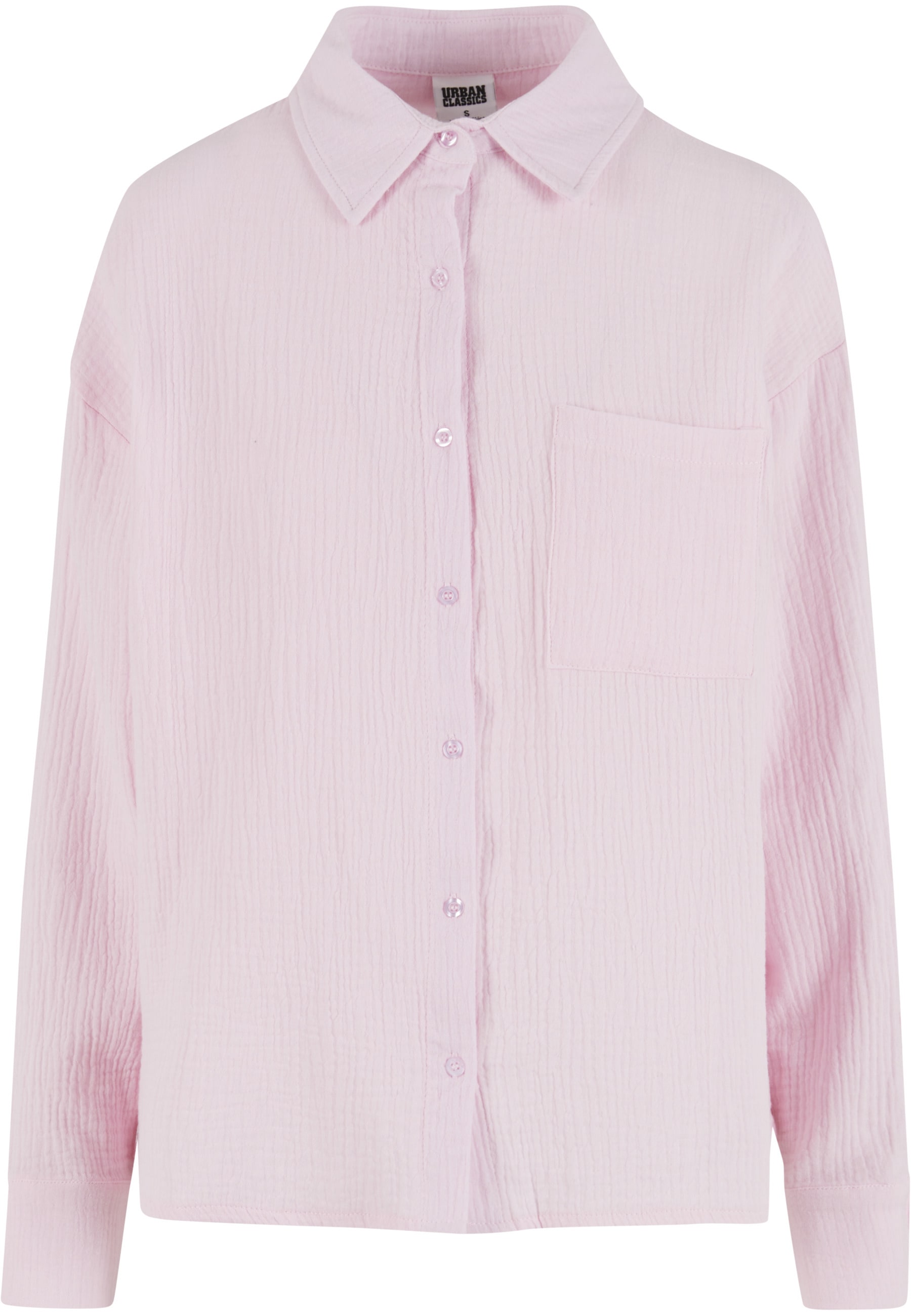 URBAN CLASSICS Klassische Bluse »Urban Classics Ladies Oversized Musselin Blouse«
