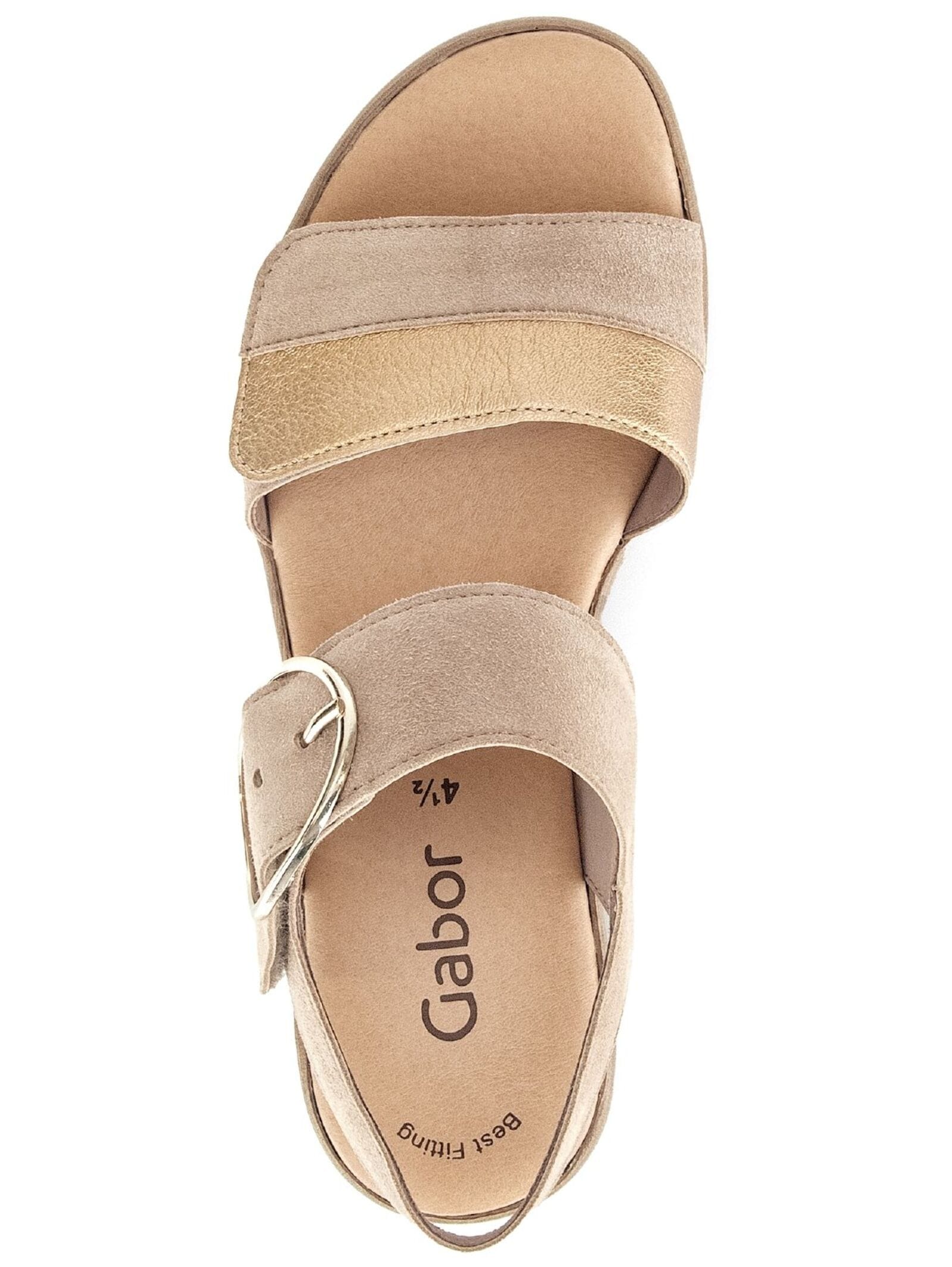 Gabor Keilsandalette »Gabor Sandalen Veloursleder/Textil«