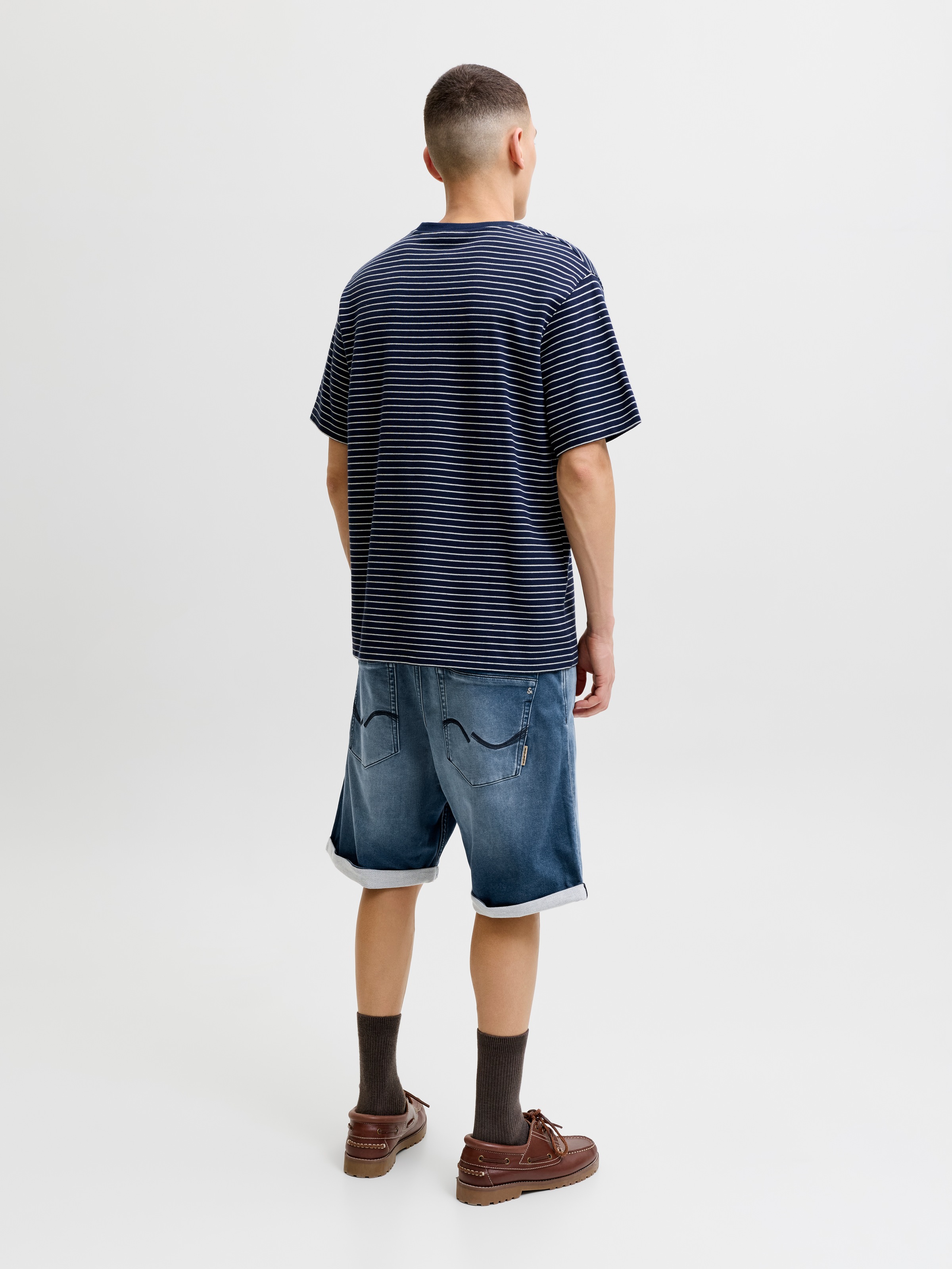 Jack & Jones Jeansbermudas »JJITONY JJASHER I.K SHORTS GE 731 SN« Baumwollmischung