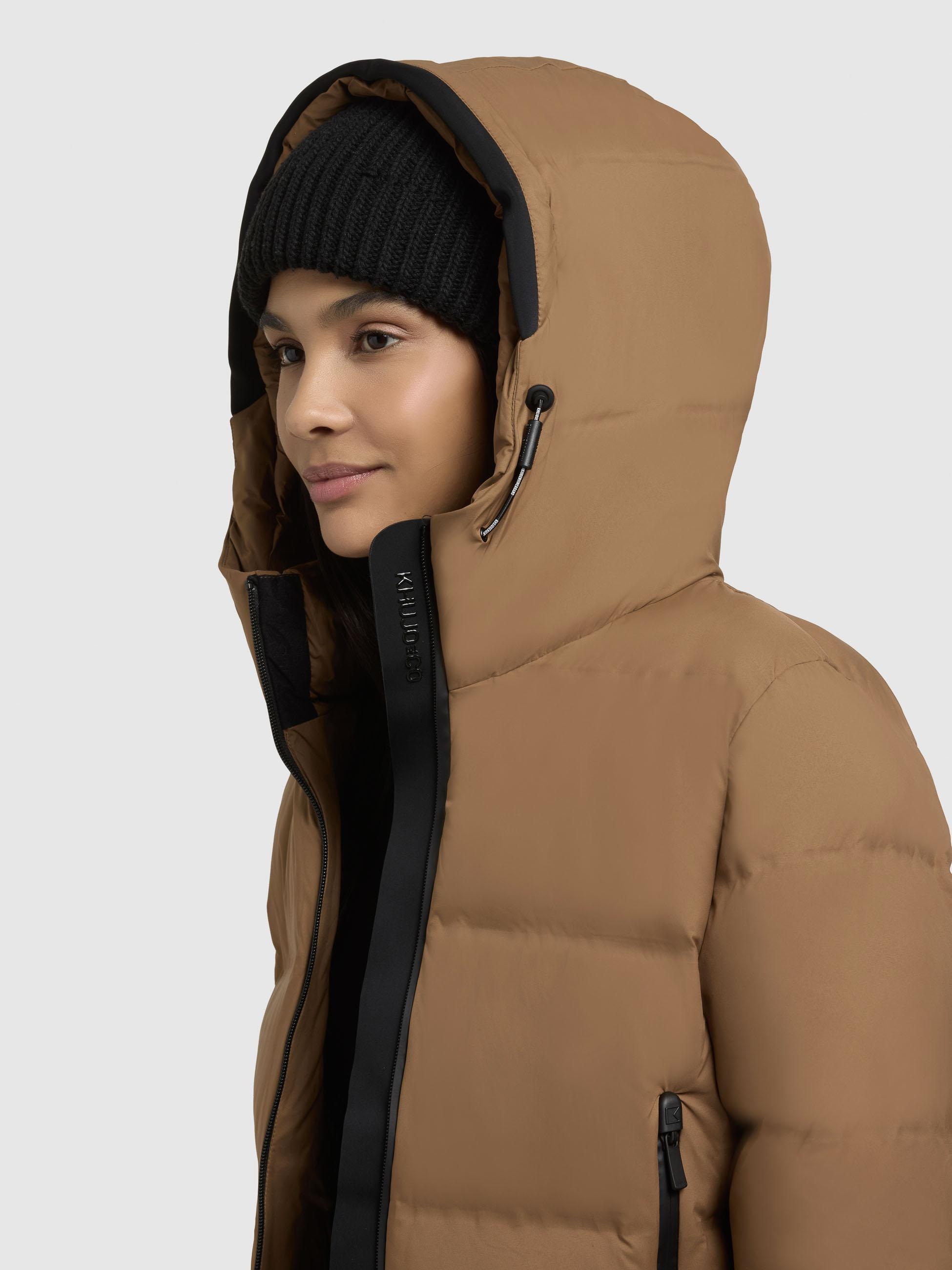khujo Winterjacke »Liev-YM«, mit Kapuze, Warme gesteppte Damen Kapuzenjacke