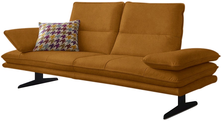 W.SCHILLIG 2,5-Sitzer "broadway, Designsofa mit tollem Sitzkomfort" Sitztiefenverstellung, Kopfteil- & Seitenteilverstellung, Breite 236cm
