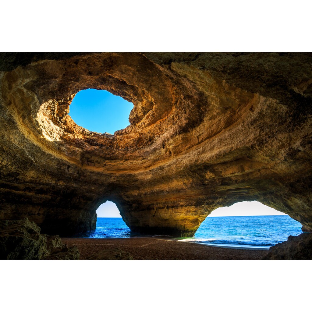 Papermoon Fototapete »Höhle in der Benagil-Algarve«