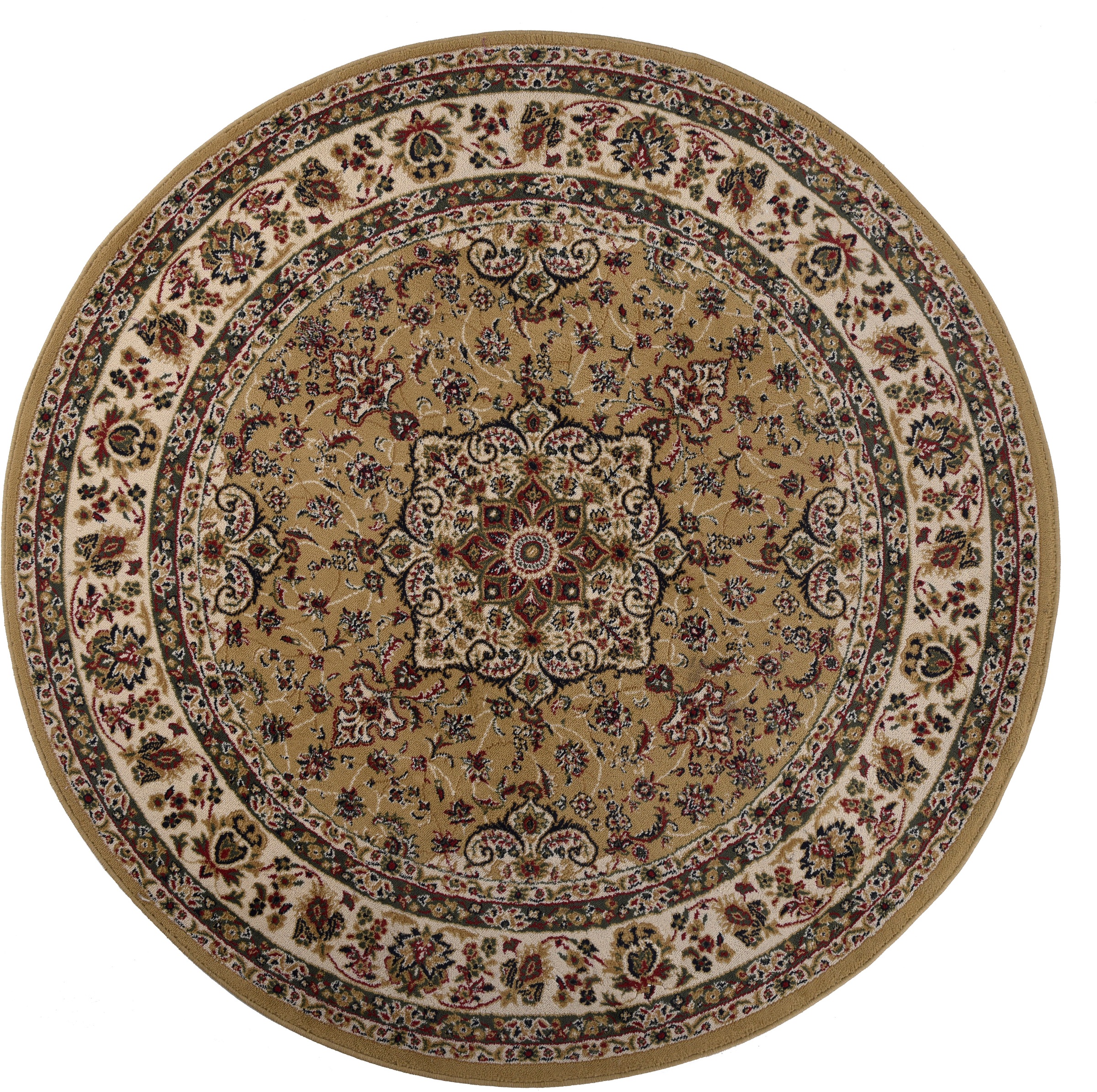 THEKO Teppich »Hamadan 359«, rund, 10 mm Höhe, Kurzflor, Orient-Optik