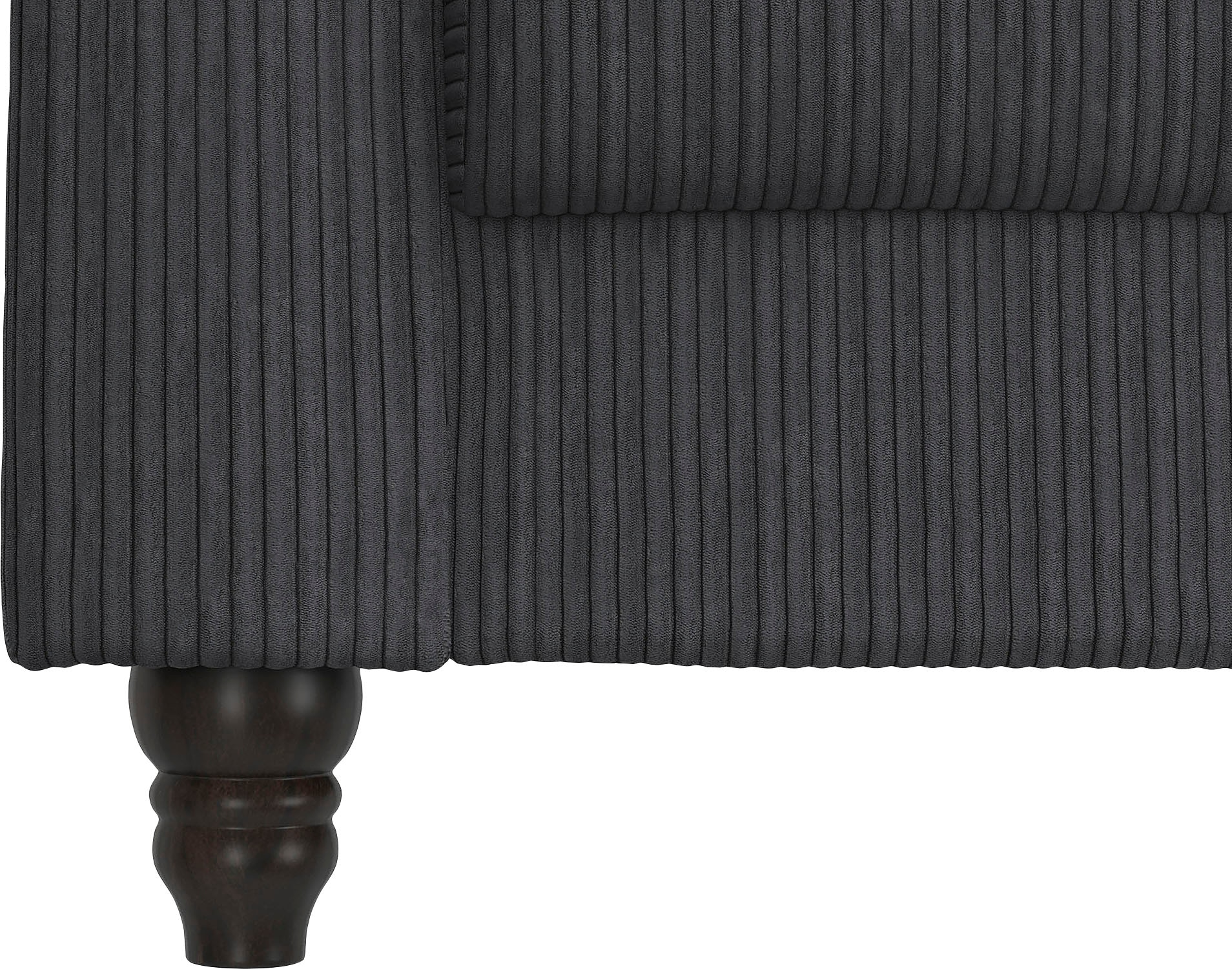 Dorel Home Ecksofa »Felix II, L-Form, Schlafsofa 241cm (Liegefl. 108/195 cm),«, verstellb. Rückenlehne, Recamiere wechselbar, Cord