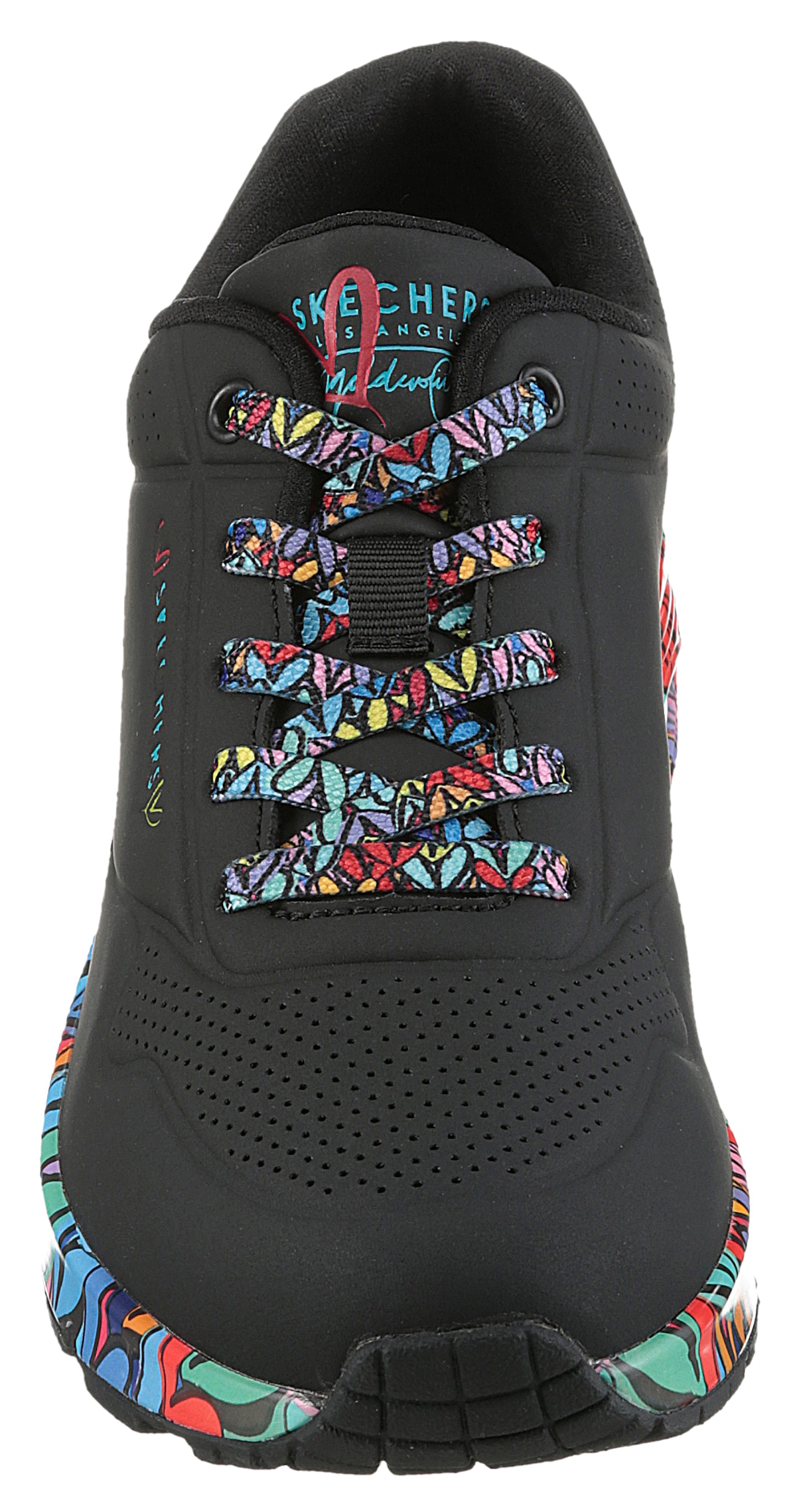 Skechers Sneaker »UNO«, Plateausneaker, Schnürschuh mit Keilabsatz