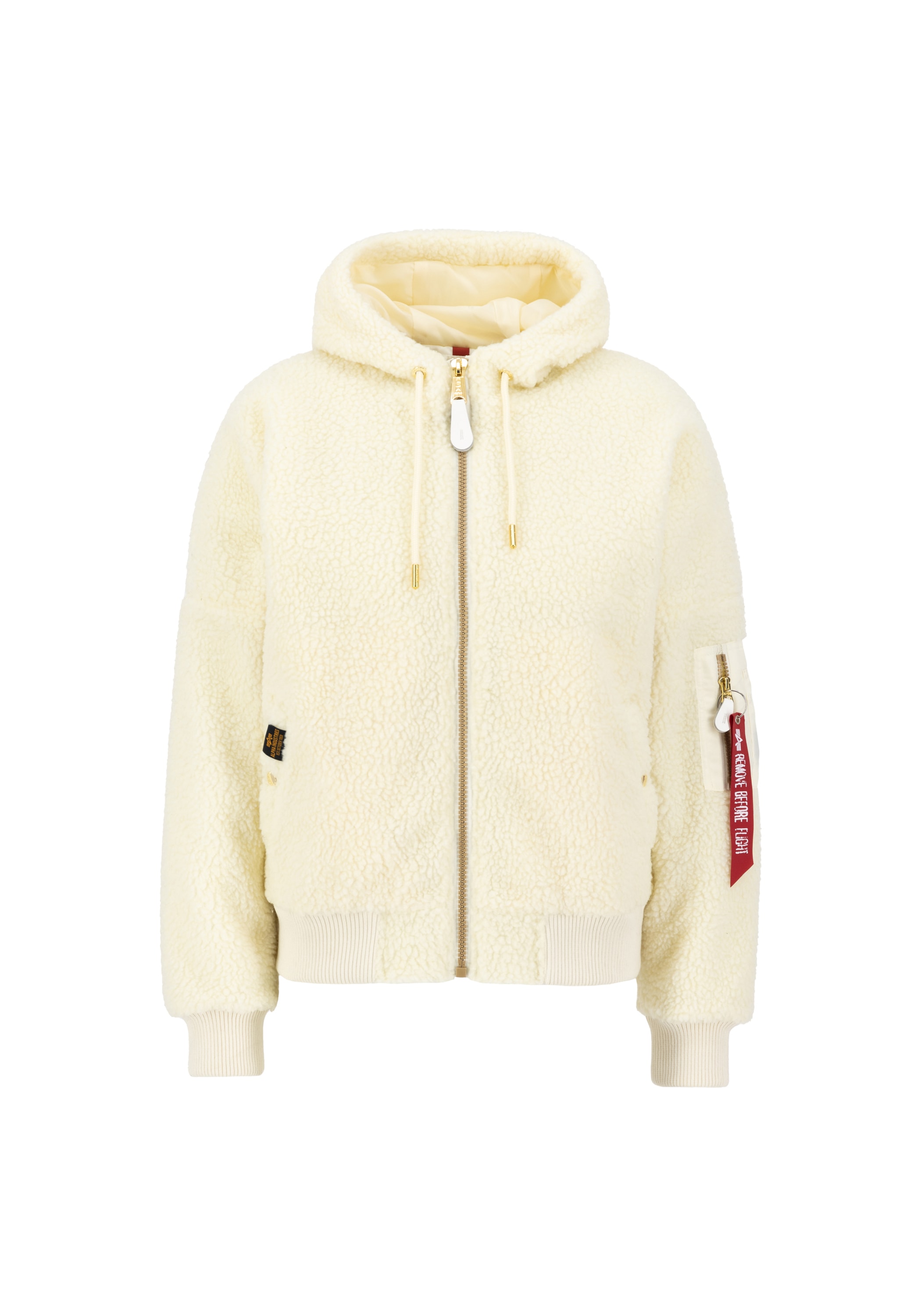 Alpha Industries Bomberjacke "MA-1 OS Hooded Teddy W" günstig online kaufen
