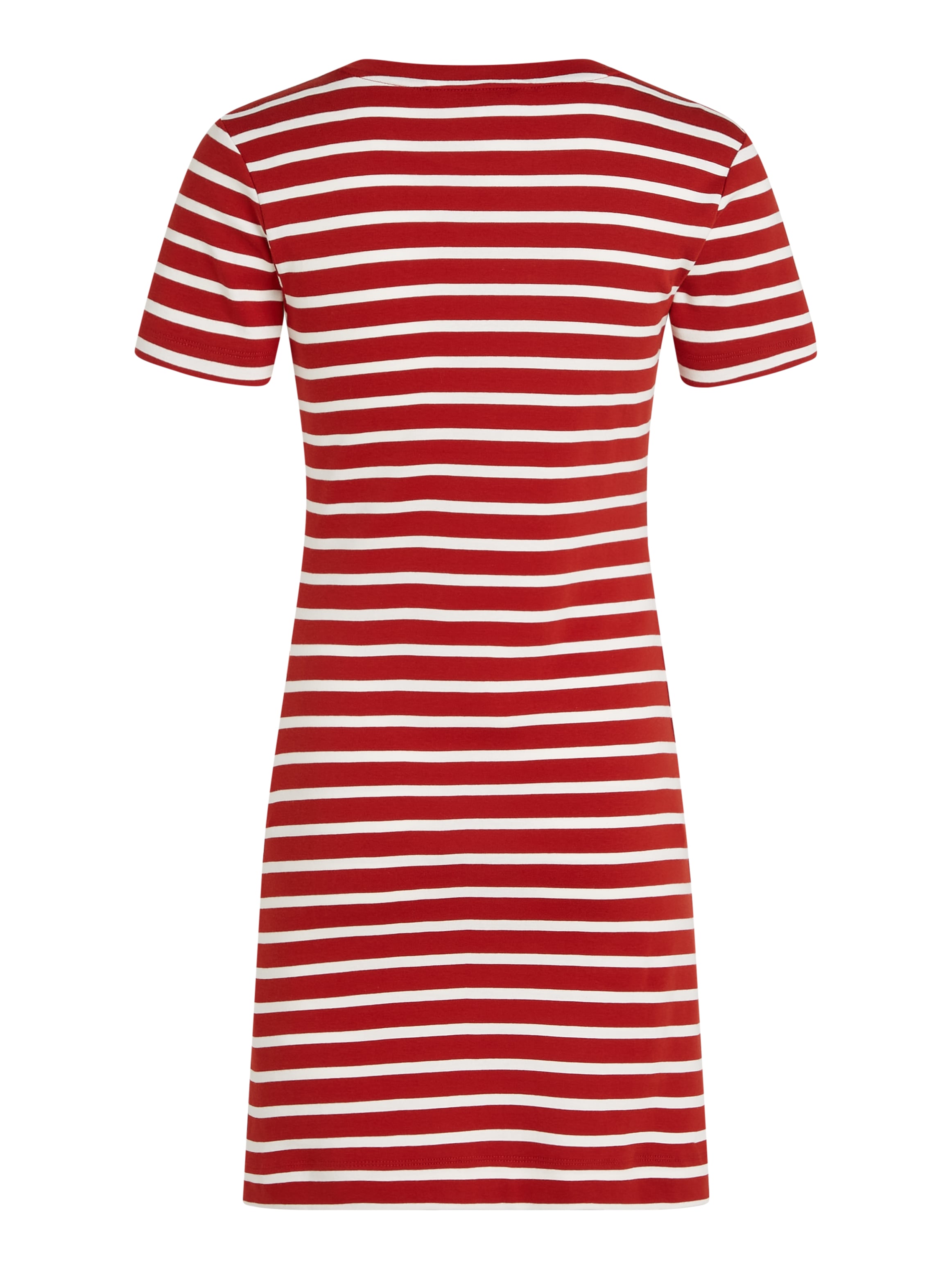 Tommy Hilfiger Shirtkleid »NEW CODY STR SLIM KNEE DRS SS«, mit allover Streifendessin, Logo-Flag