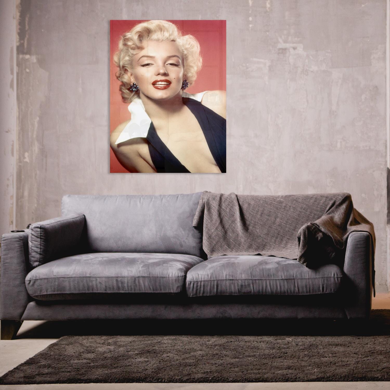 queence Acrylglasbild "Red Love", Frau-Stars-Portrait-Foto-Film-Filmfiguren günstig online kaufen