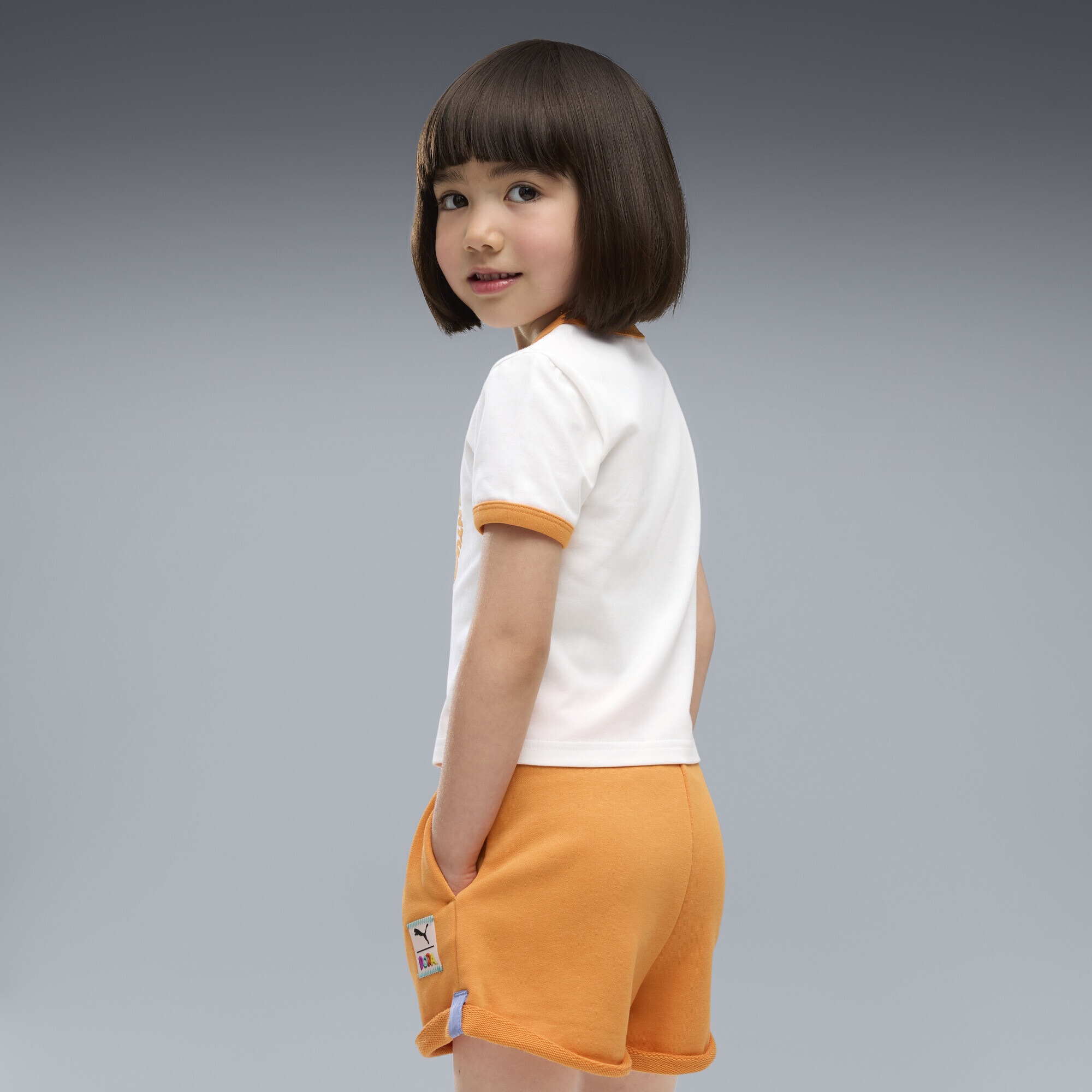 PUMA »PUMA x DORA THE EXPLORER Slim Ringer-T-Shirt Mädchen«