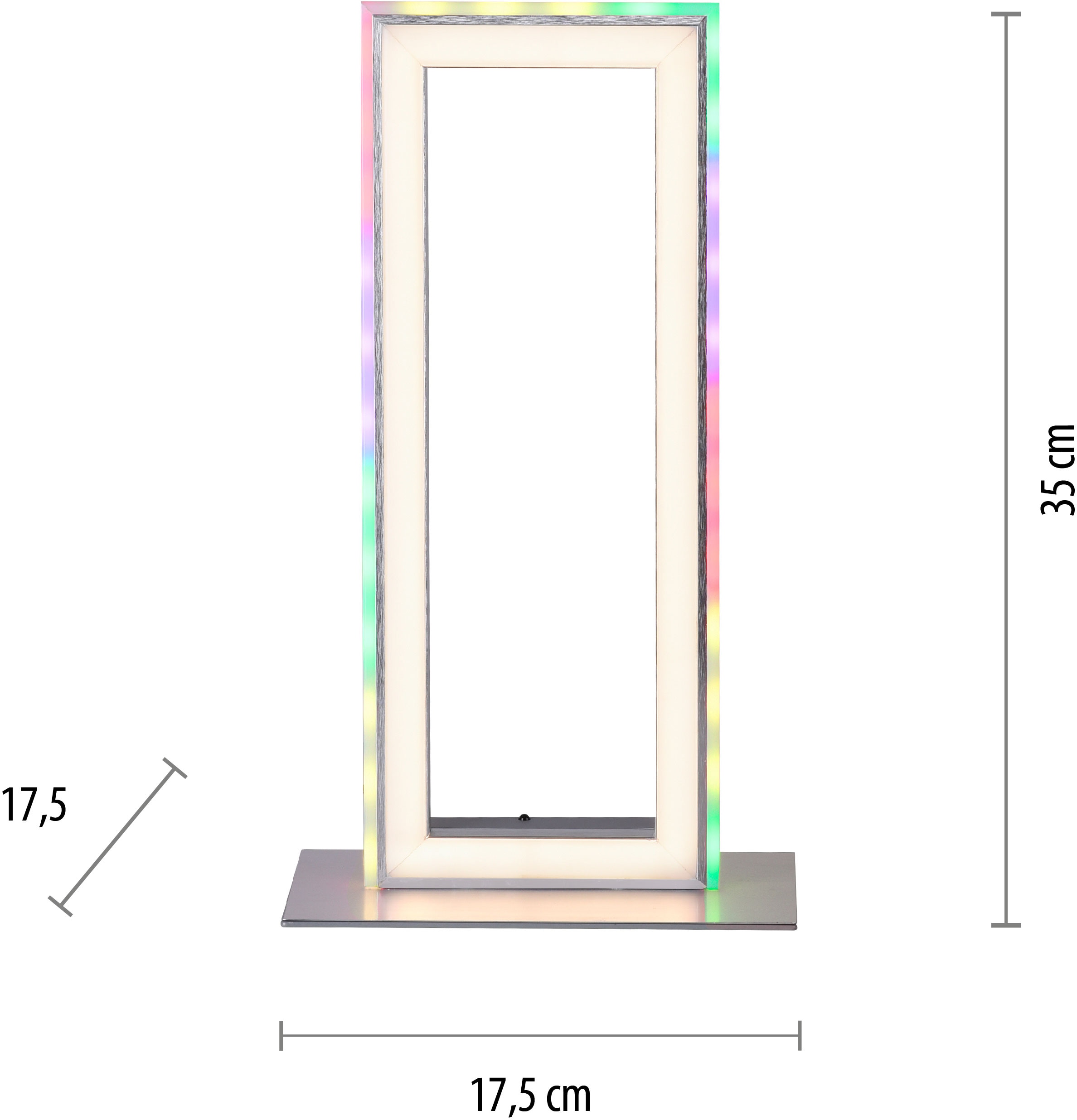 my home LED Tischleuchte BAUR | Infrarot-Fernbed. Rainbow-RGB, Tischlampe flammig-flammig, »Luan«, 2700-5000K, 2