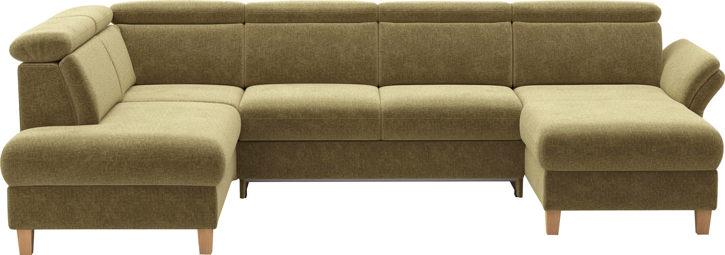 Home affaire Wohnlandschaft "Glendale, U-Form" inkl. Kopfteilverstellung, w günstig online kaufen