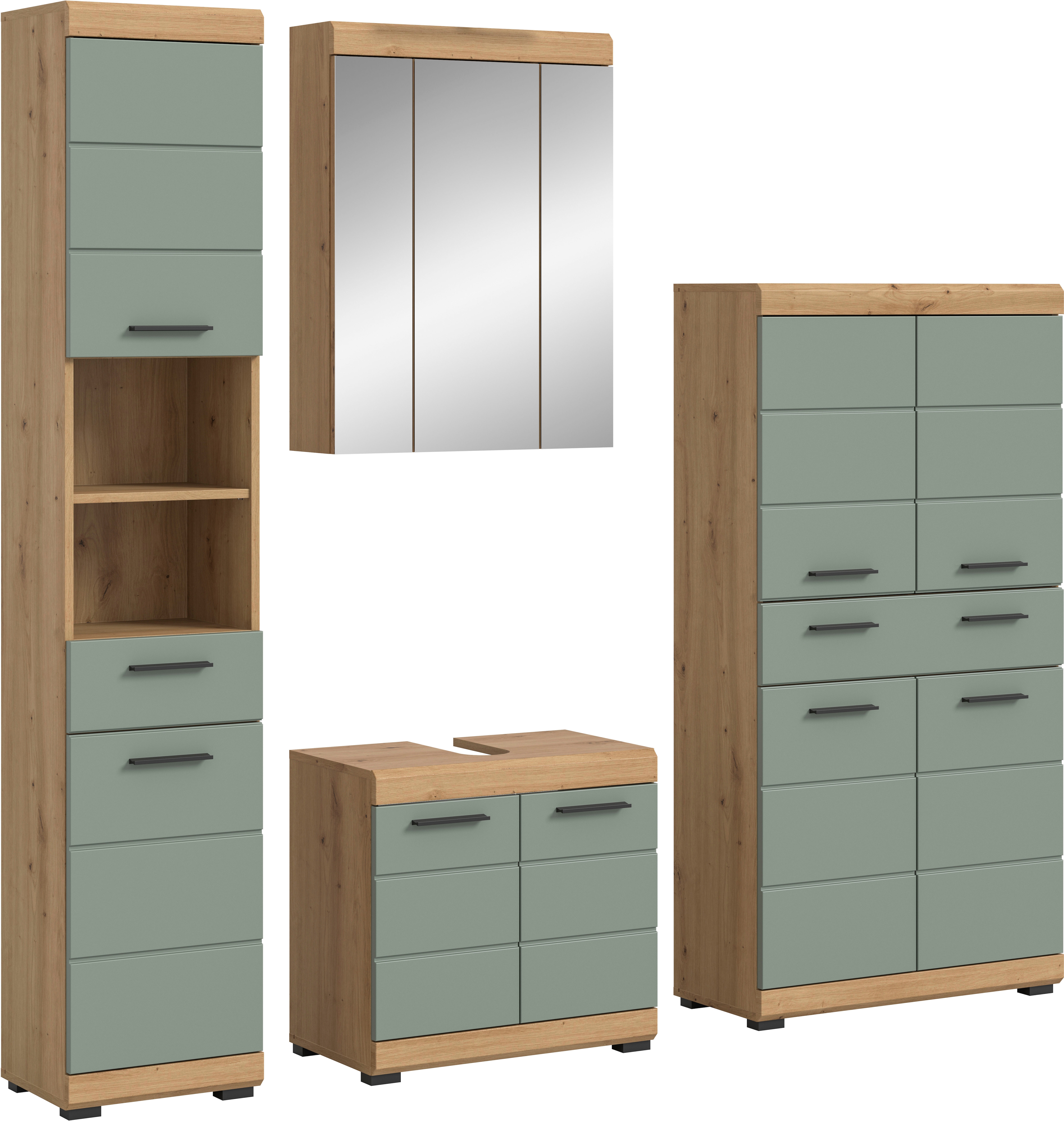 welltime Badmöbel-Set "SIENA, 4 teilig, bestehend aus:" Set, TOPSELLER, 4 Stk. tlg.