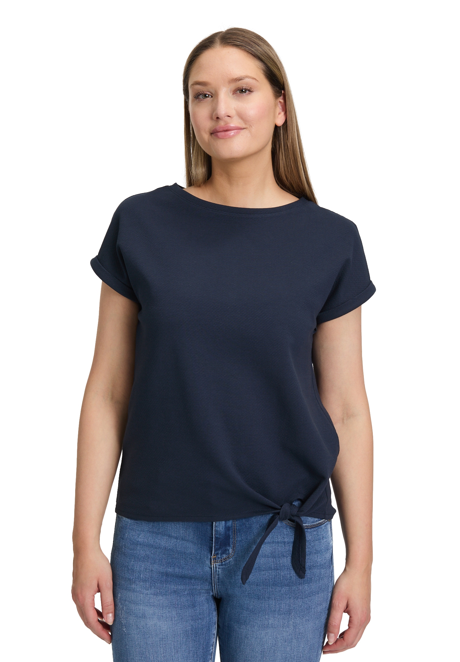 Betty Barclay Kurzarmshirt "Damen Halbarm-Shirt mit Schleifenknoten", 1 Stk günstig online kaufen