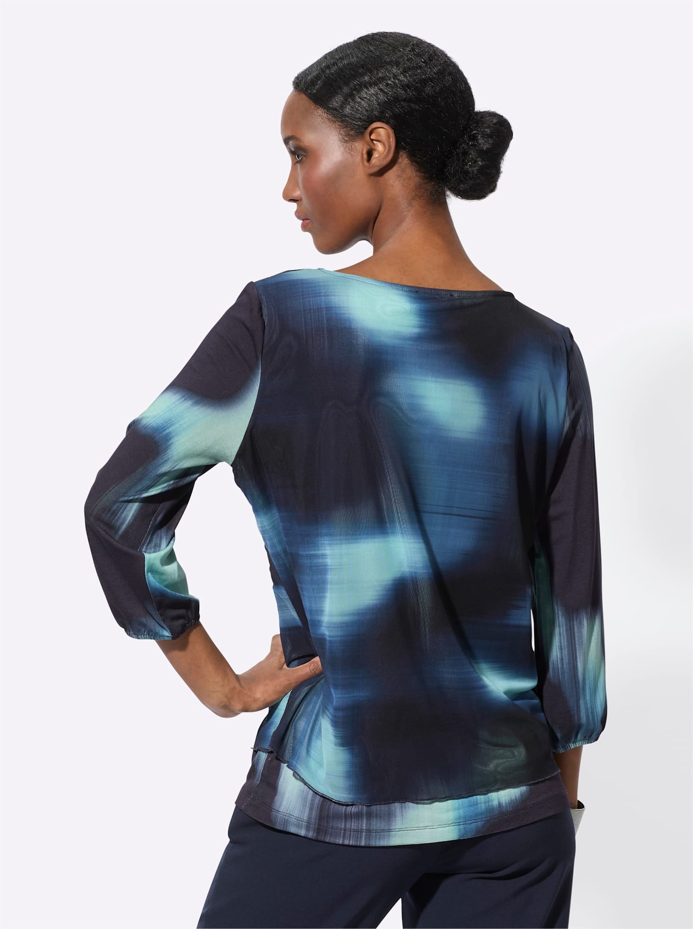 creation L Print-Shirt »Mesh-Shirt«, (1 tlg.)