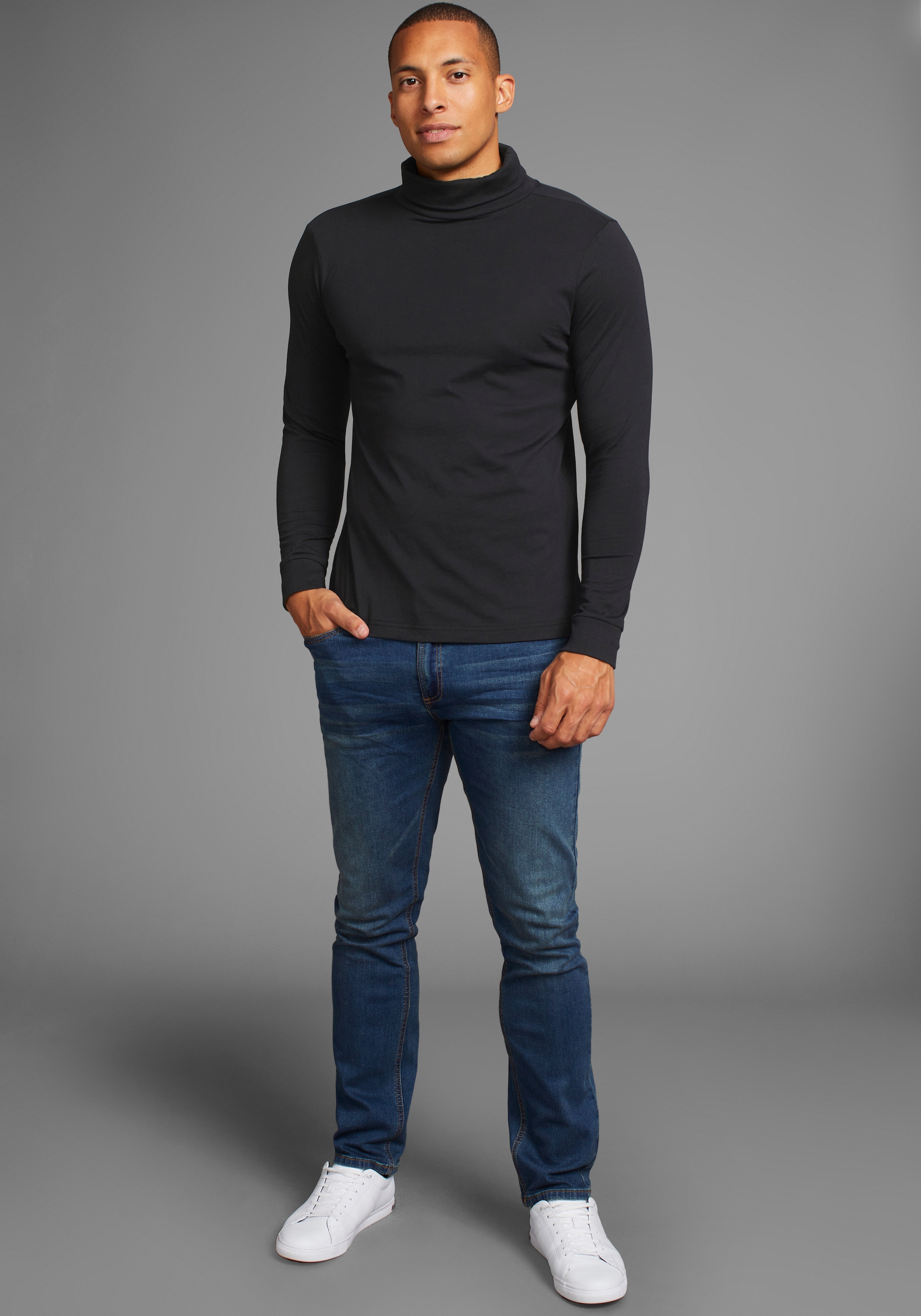 Bruno Banani Rollkragenshirt, auch zum Unterziehen