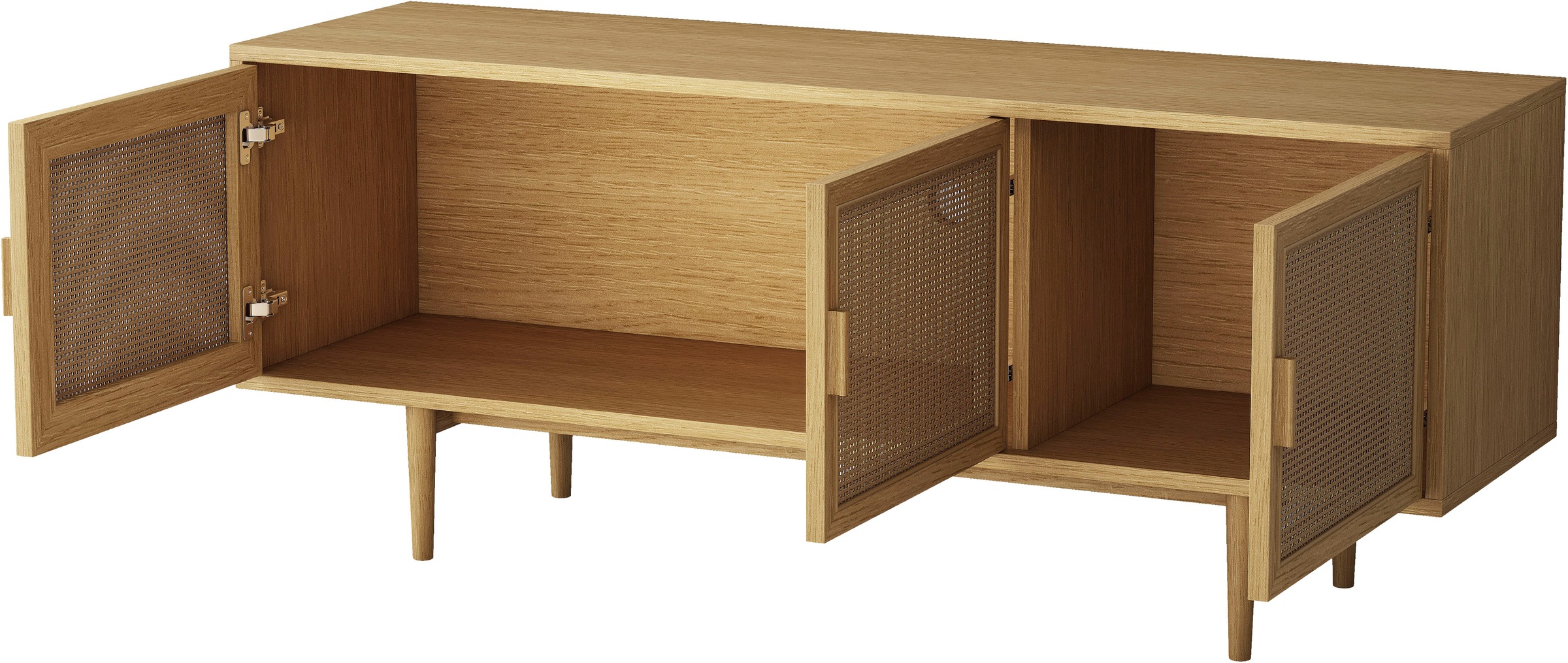 OTTO home TV-Schrank »Lorelia« in moderner Rattan Optik, Lowboard