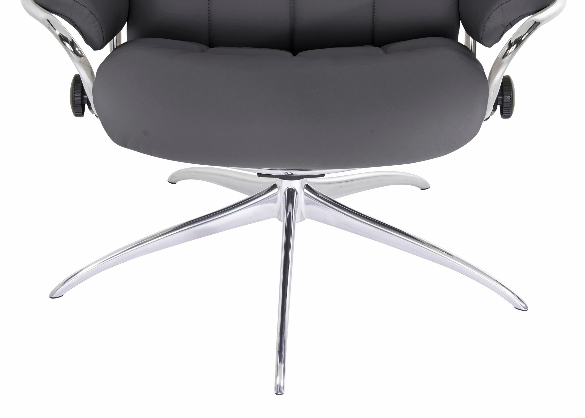 Stressless® Relaxsessel »London«, (Set, Relaxsessel mit Hocker), mit Hocker, High Back, mit Star Base, Gestell Chrom