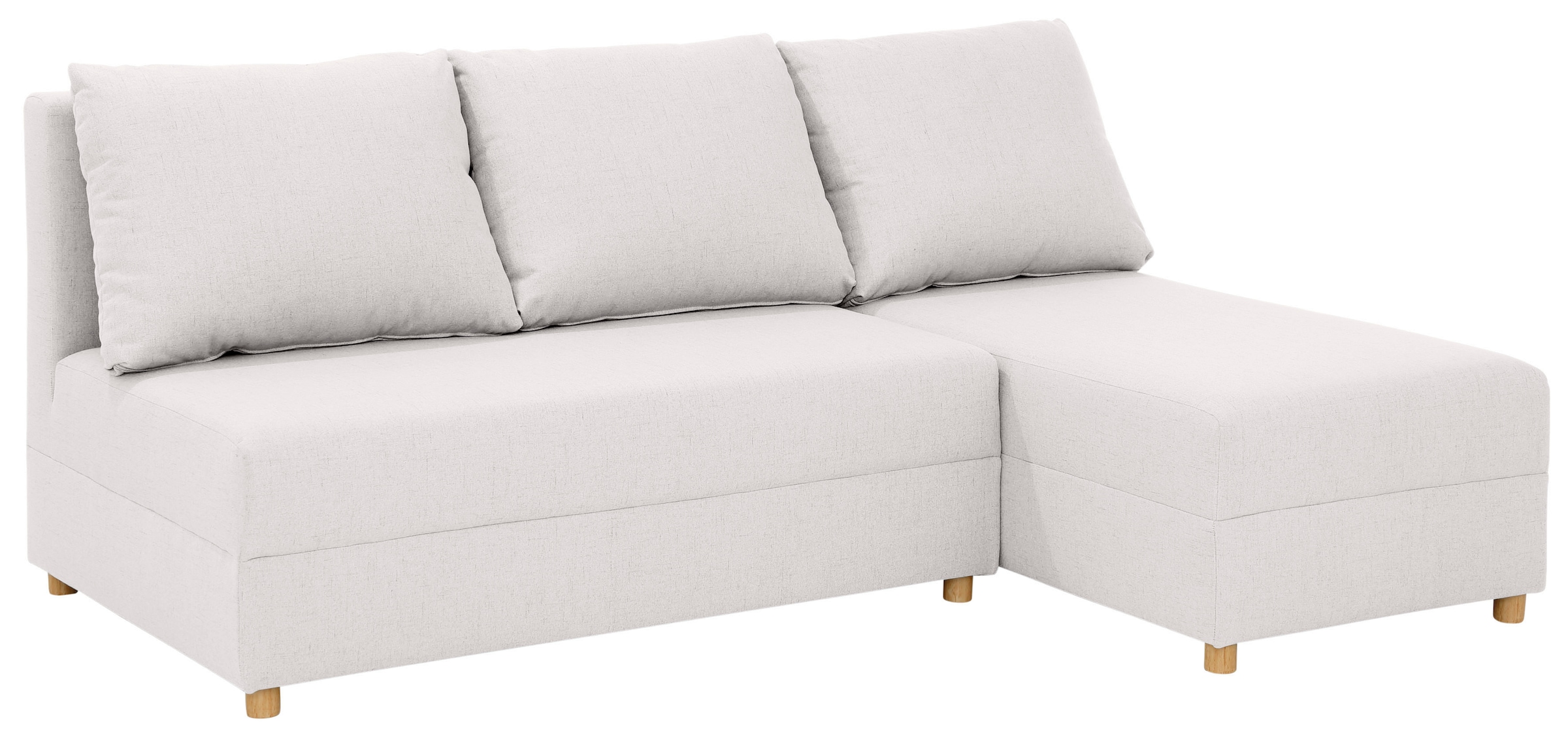INOSIGN Ecksofa »Mick L-Form«, Longchair links/rechts montierbar, wahlweise mit Bettfunktion