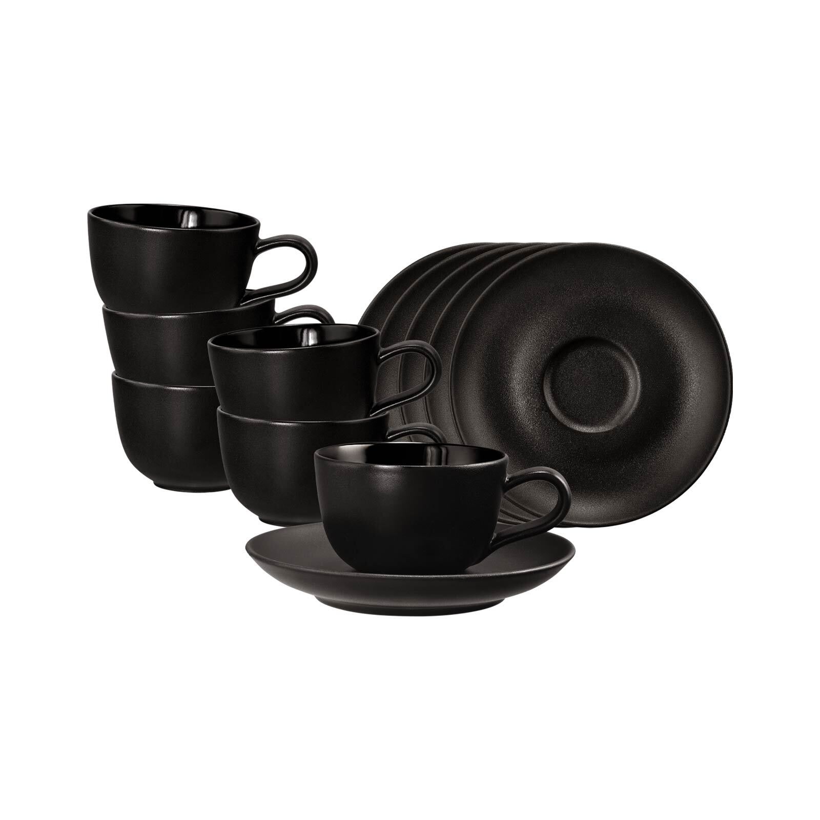 Seltmann Weiden Tasse "Espressotassen mit Untertassen Liberty Velvet Black günstig online kaufen