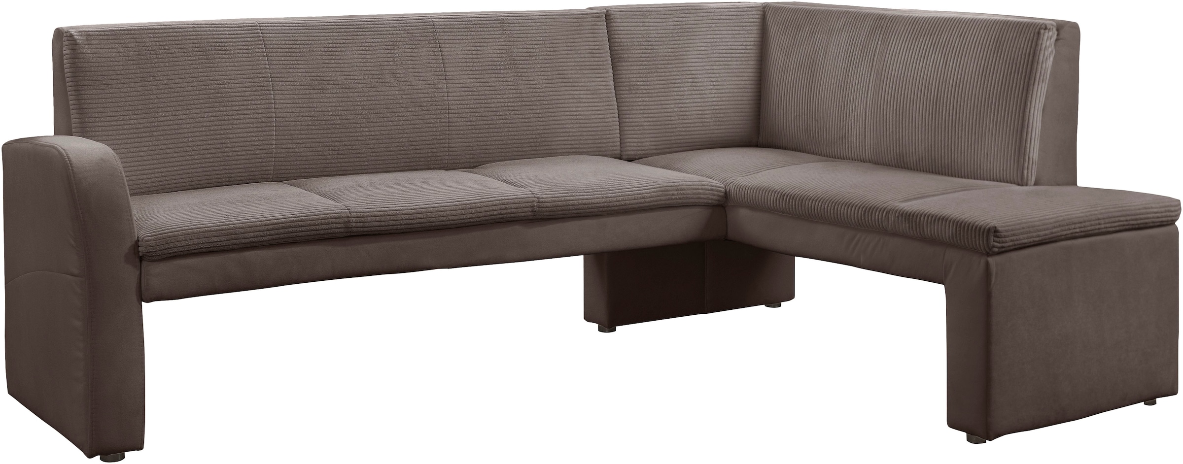 exxpo - sofa fashion Eckbank "Cortado, elegant und modern mit hohem Sitzkomfort" hohe Bodenfreiheit, schöne Detailverarbeitung, wahlweise Lederbezug