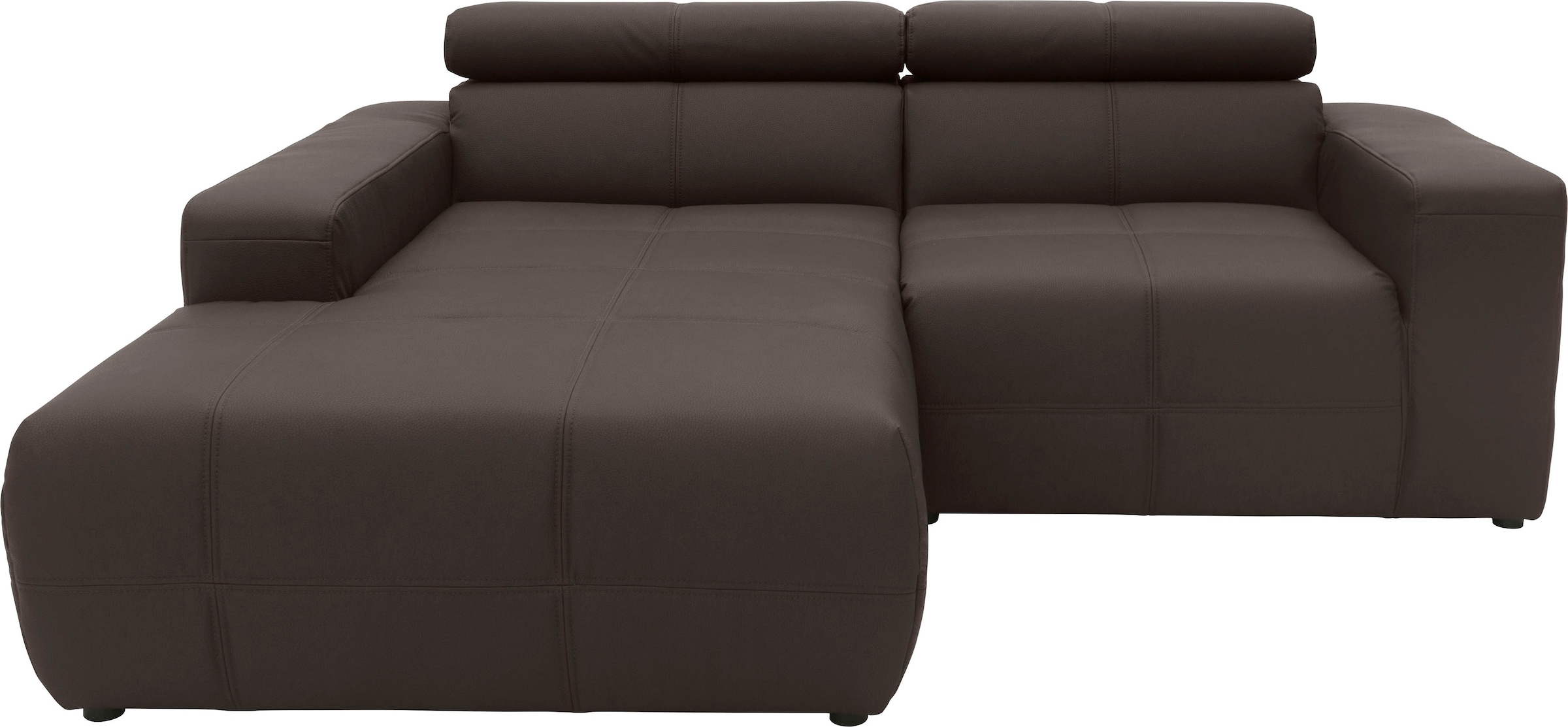 DOMO collection Ecksofa "Brandon, inkl. Kopfteilverstellung, B/T/H: 214/100 günstig online kaufen