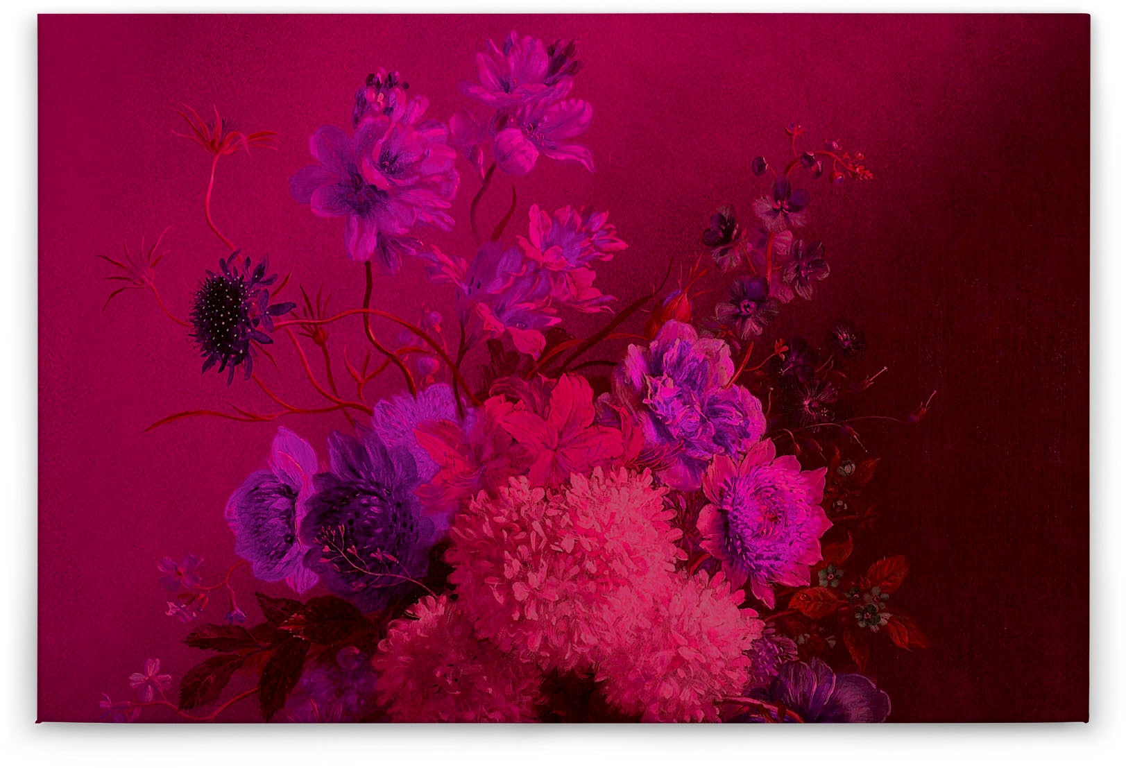 A.S. Création Leinwandbild "bouquet vibrant", Kunst-Blumen-Kinder, (1 St.), günstig online kaufen