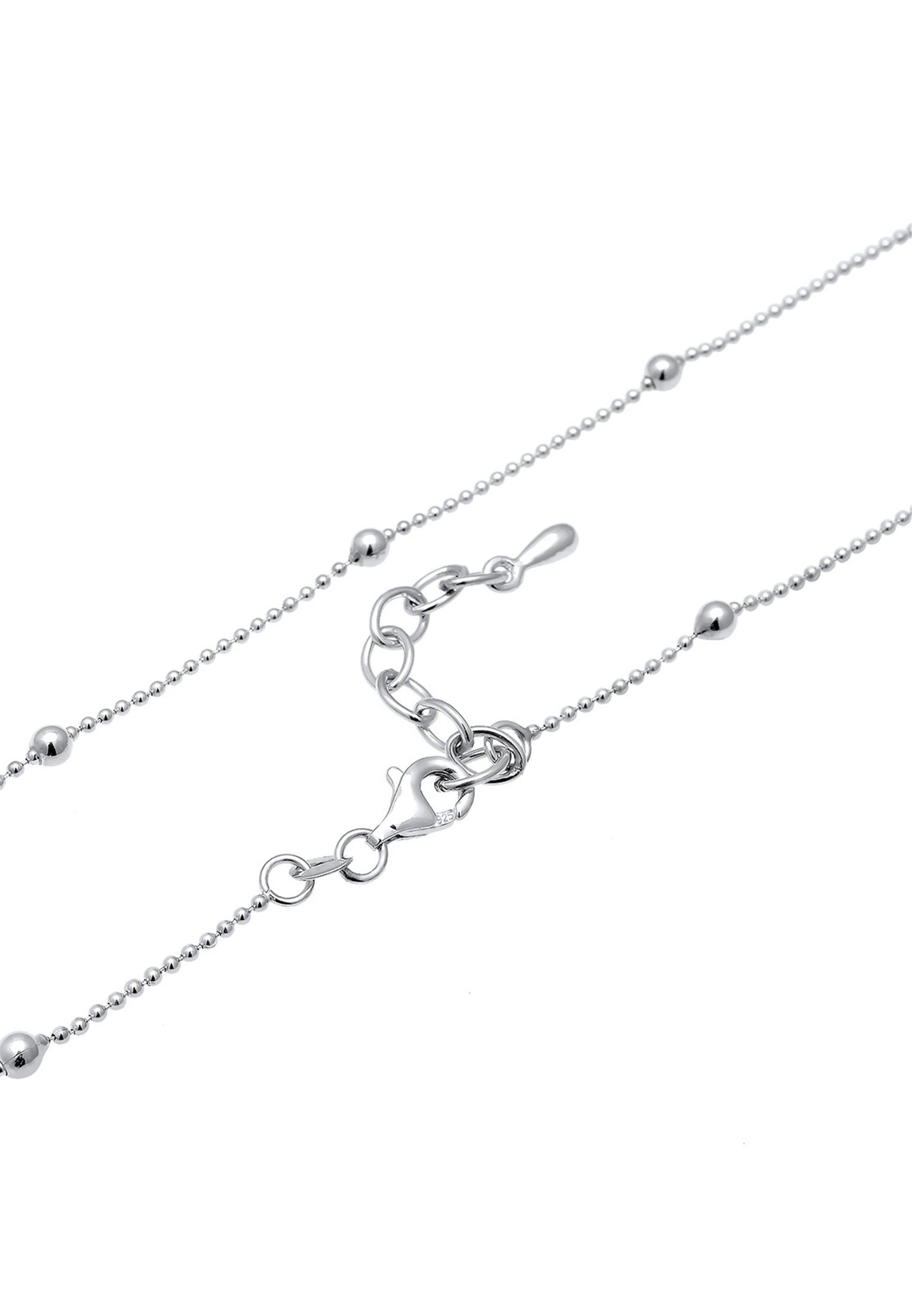 ELLI Choker Bead Chain Silver 36cm 3