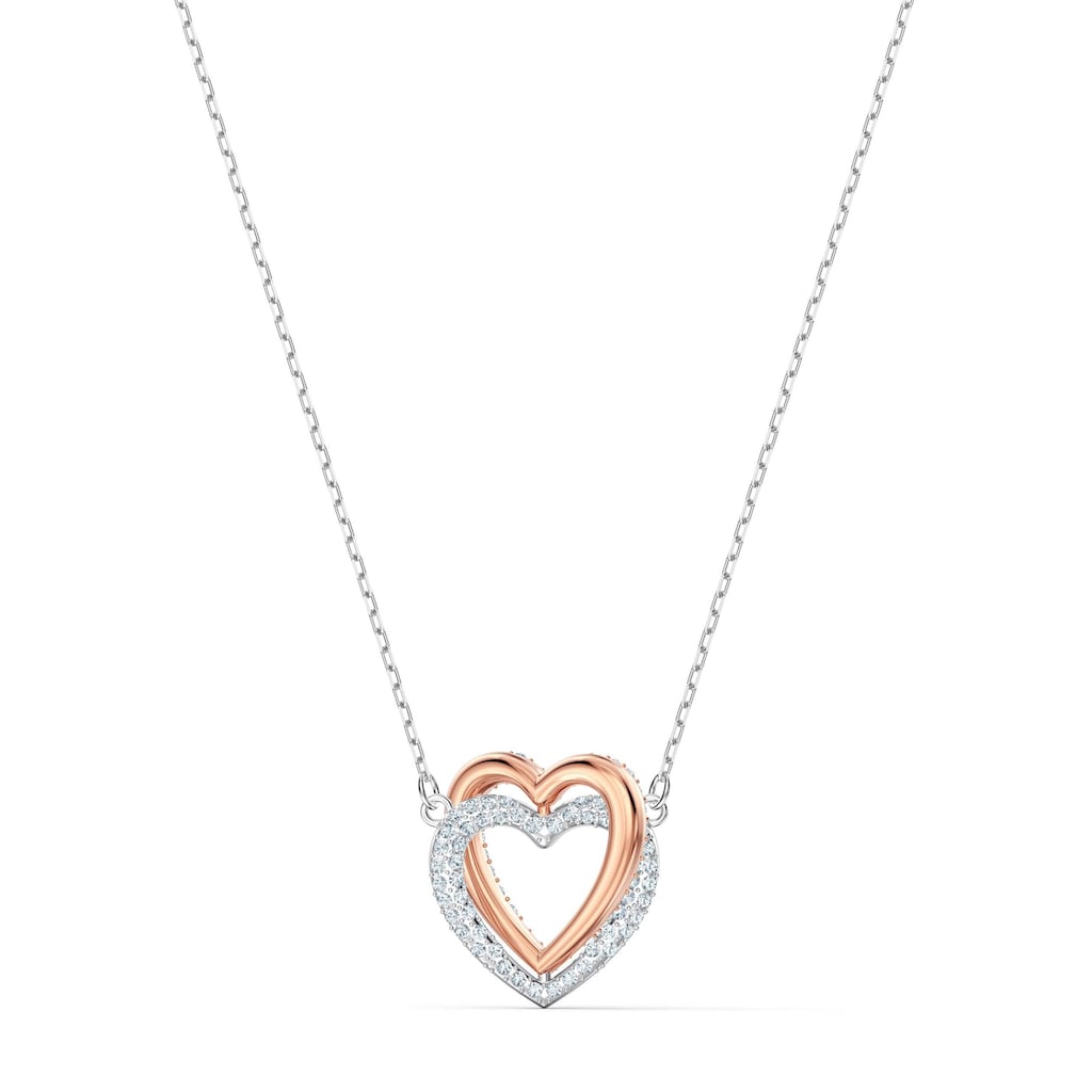 Swarovski Kette mit Anhänger »Herz Infinity Heart weiss Metallmix 5518868« mit Swarovski® Kristallen