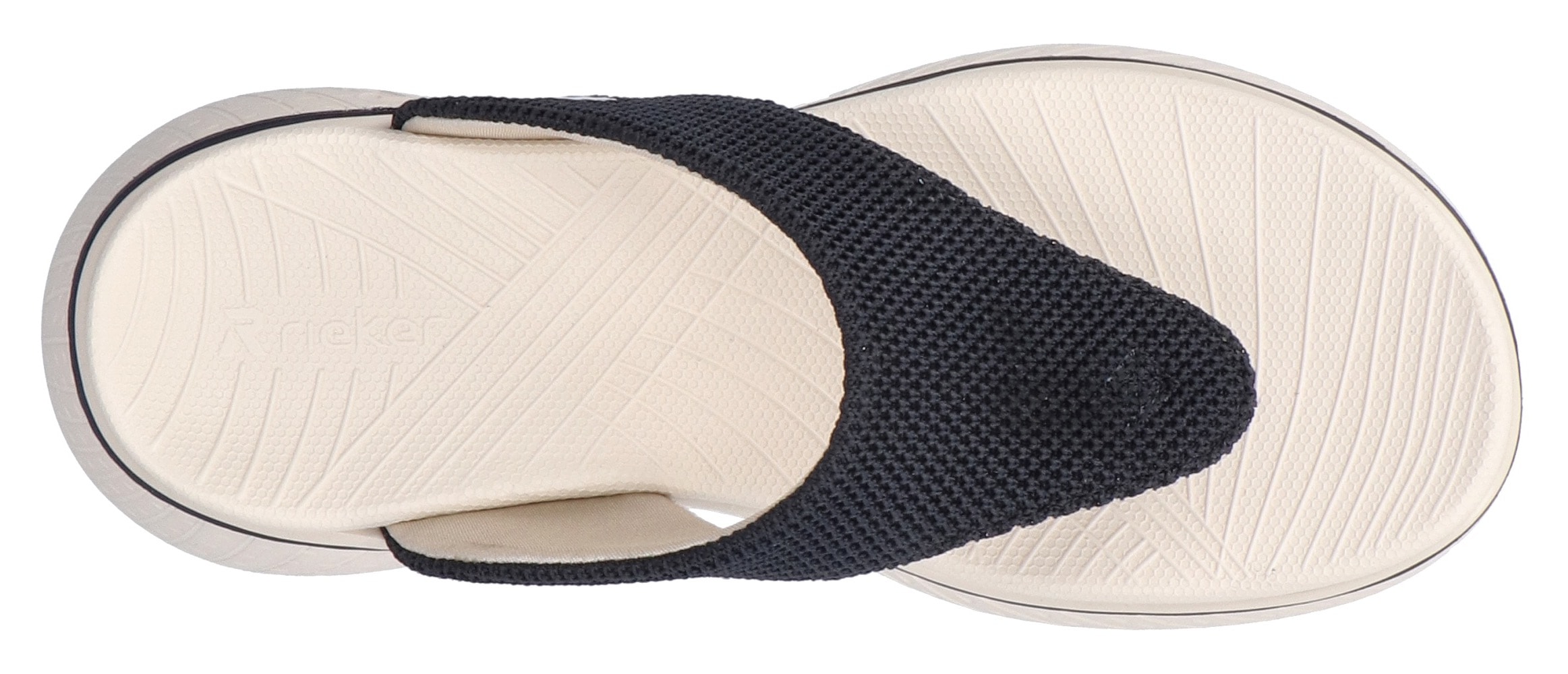 RIEKER Sport Zehentrenner, Sommerschuh, Strandschuh, Badeschuh, Urlaubschuh mit weichem Zehensteg