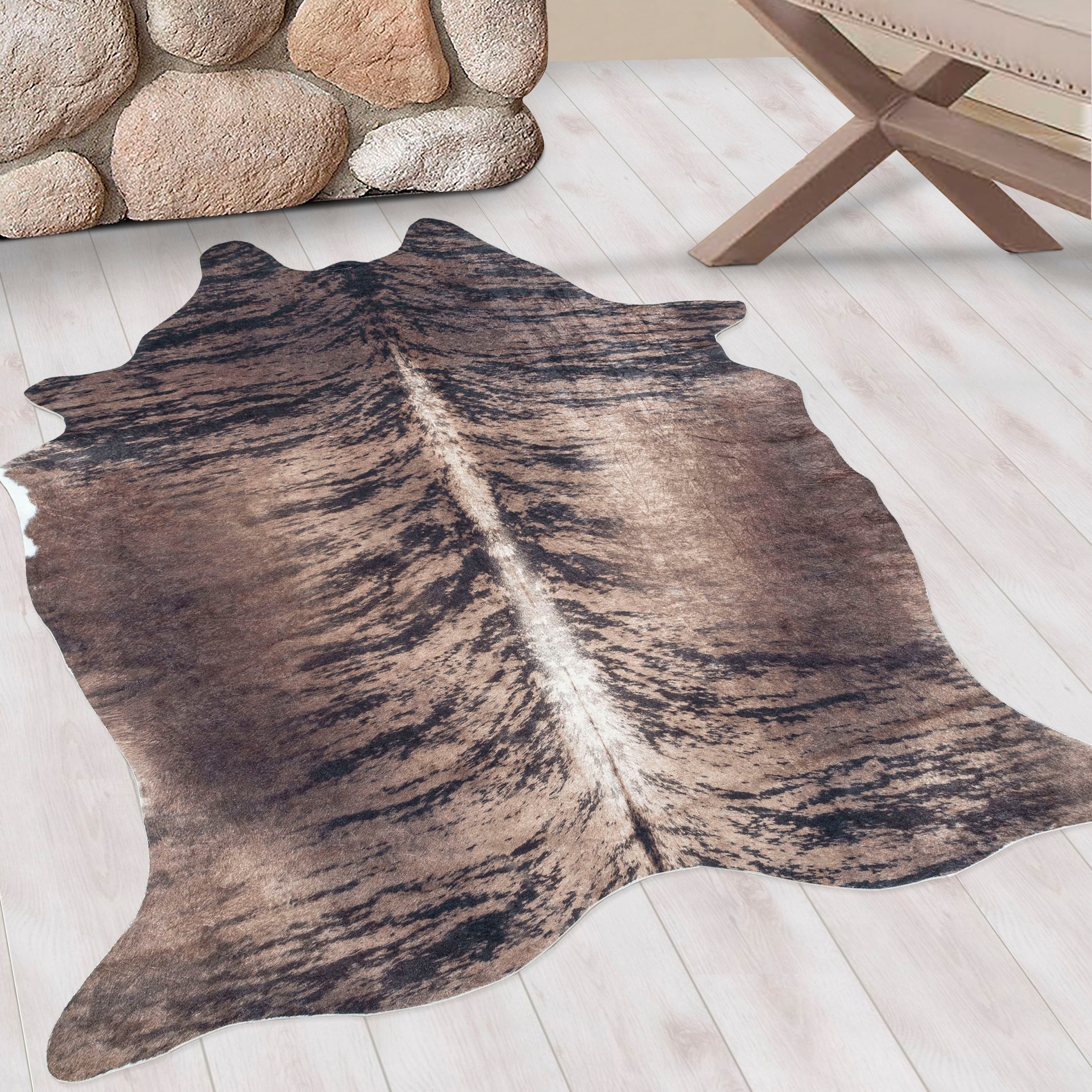 Ayyildiz Teppiche Teppich "ETOSHA 4115" tierfellförmig 6 mm Höhe Pflegeleic günstig online kaufen