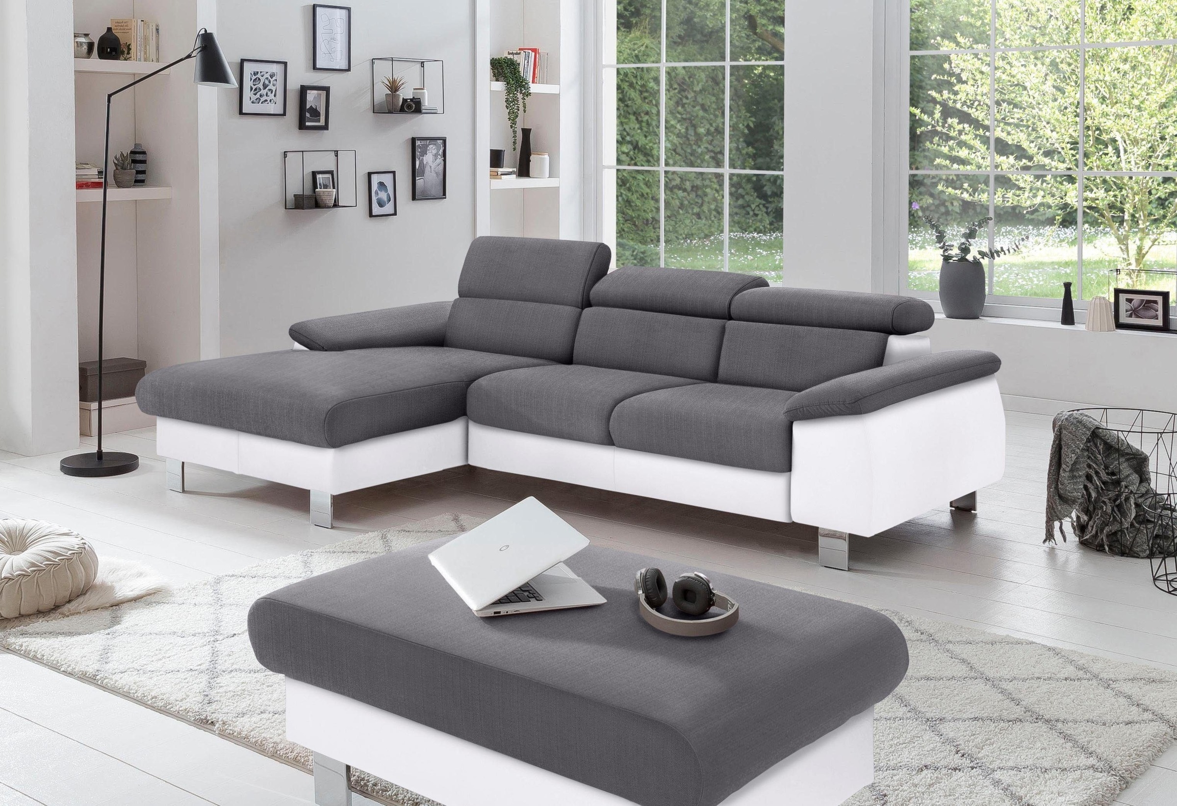 COTTA Polstergarnitur "Komaris L-Form", (Set), Set bestehend aus: Ecksofa m günstig online kaufen