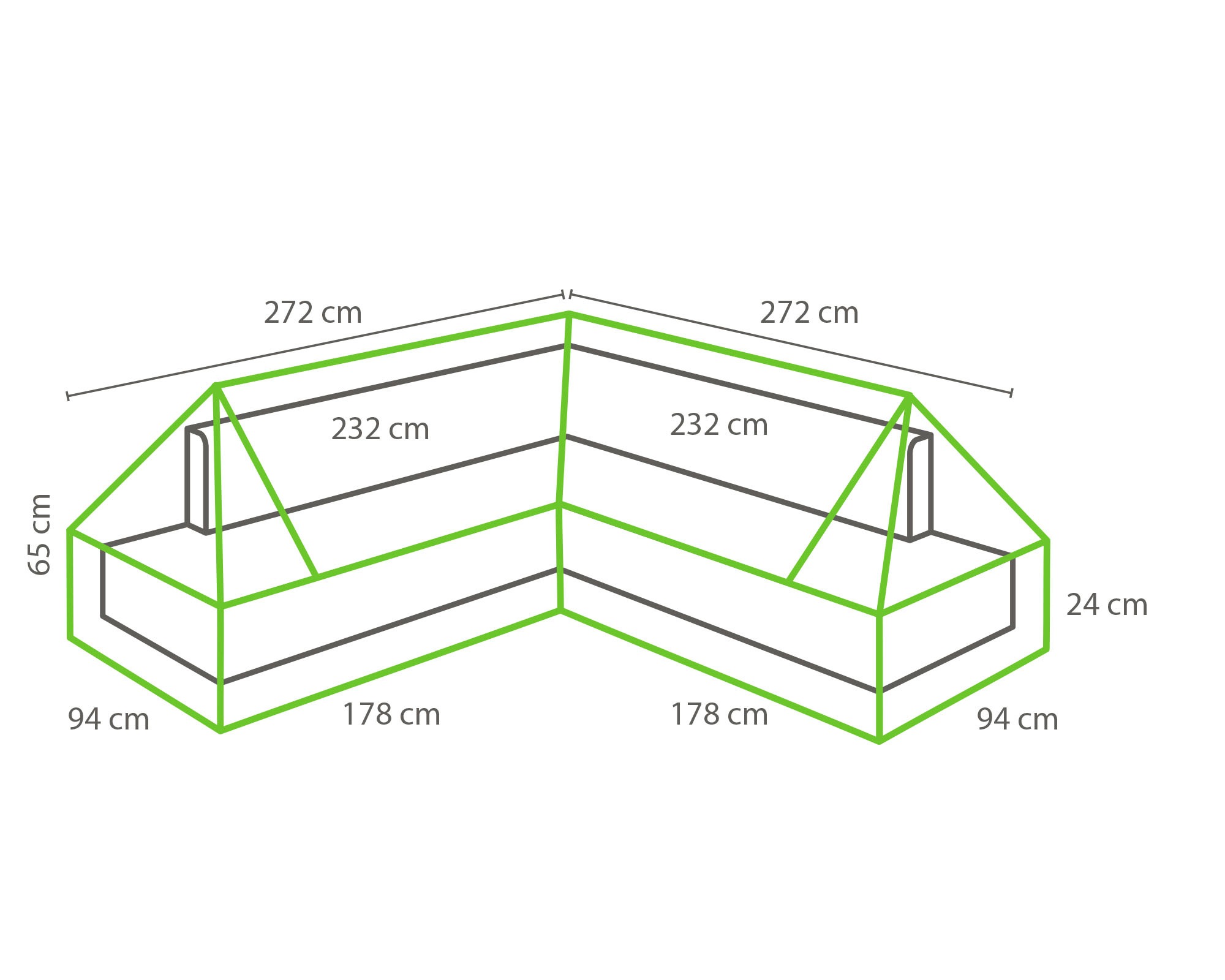 winza outdoor covers Gartenmöbel-Schutzhülle, geeignet für Loungeset