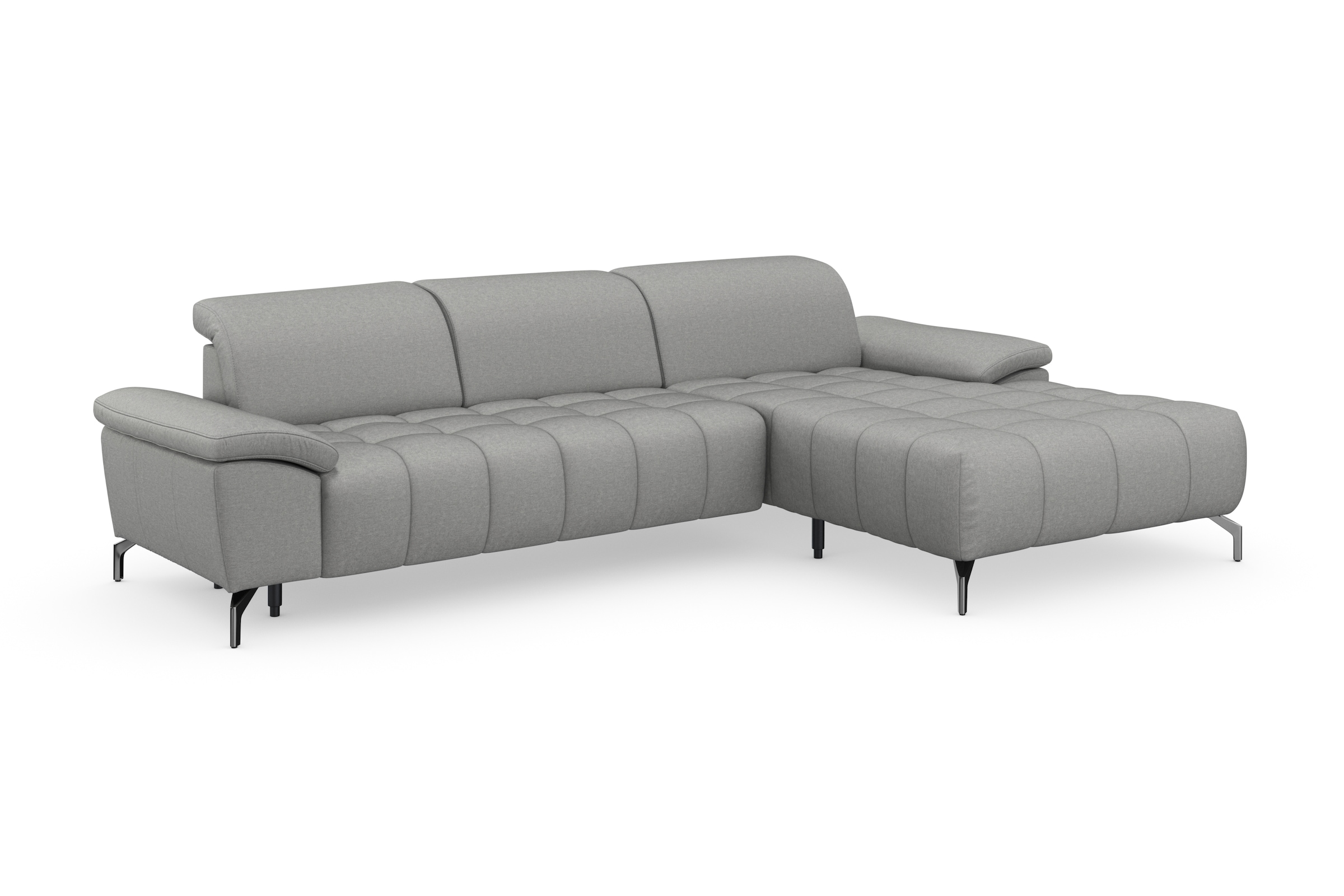 sit&more Ecksofa »Cool L-Form« wahlweise mit Kopfteilverstellung und Vorziehsitz, motorisch