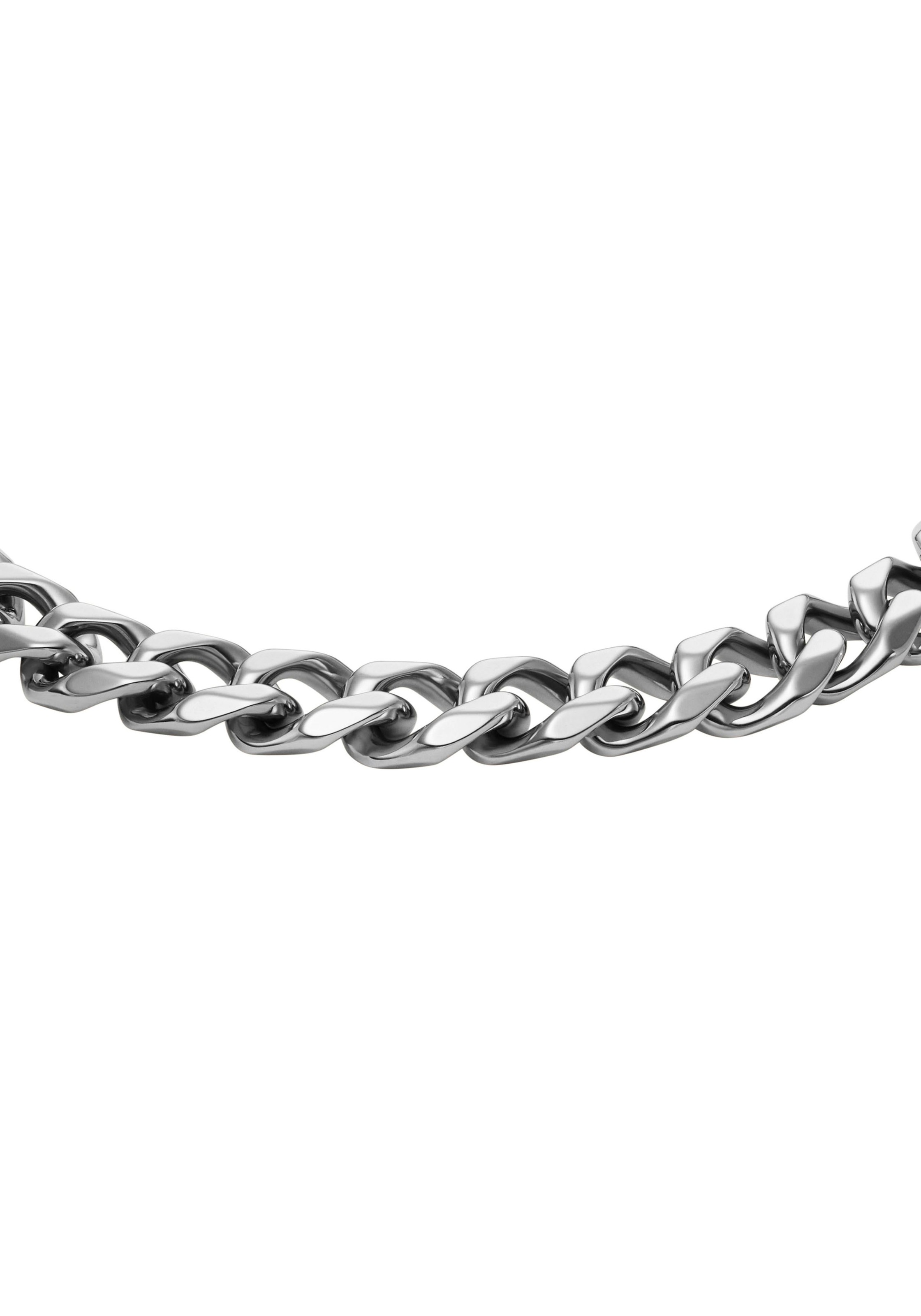 Edelstahlarmband FOSSIL "Schmuck Geschenk Edelstahl JEWELRY BOLD CHAINS", silber (edelstahlfarben), Armbänder, Damen, Edelstahl, Edelstahlarmband 3