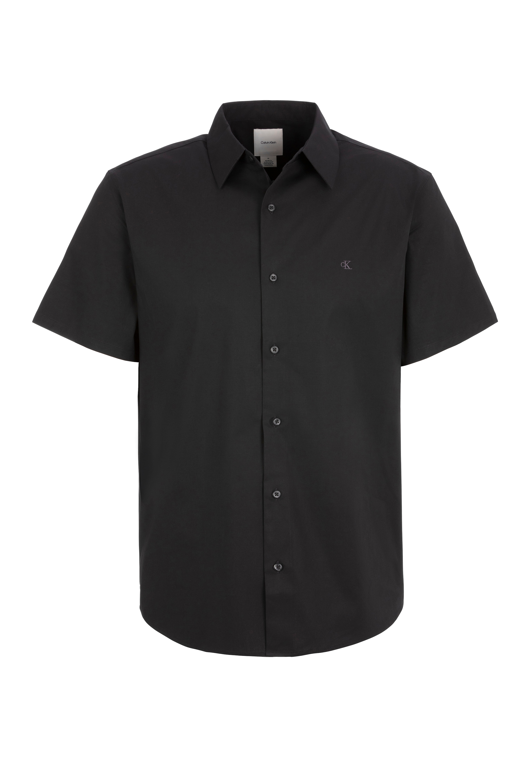Calvin Klein Kurzarmhemd "SS SOLID STRETCH CLASSIC SHIRT", in Unifarbe günstig online kaufen