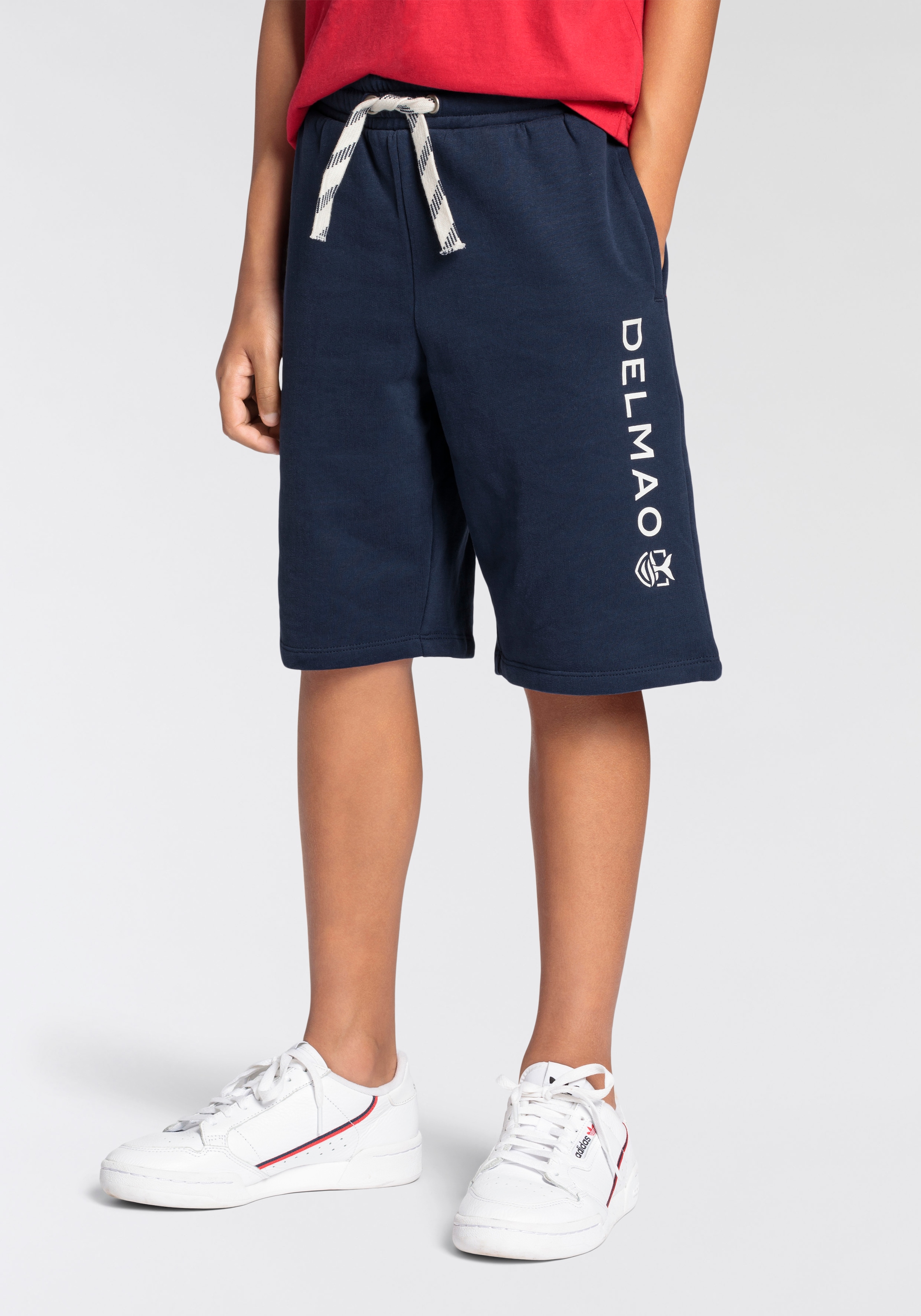 Sweatshorts », Basic Sweatbermudas mit Logo-Print«, Weiche Sweatware