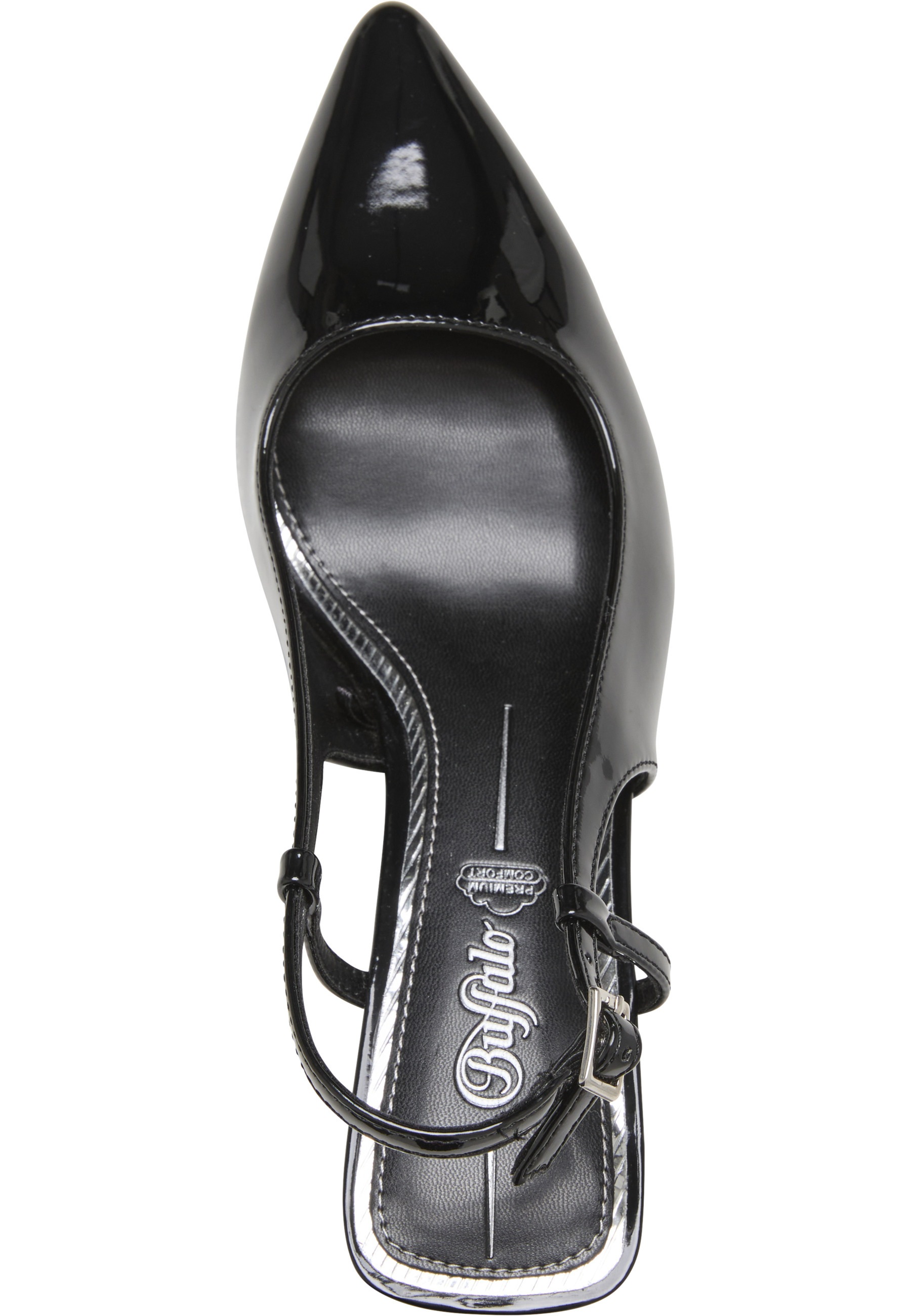 Buffalo Willow Sling Back Shoe Black 2