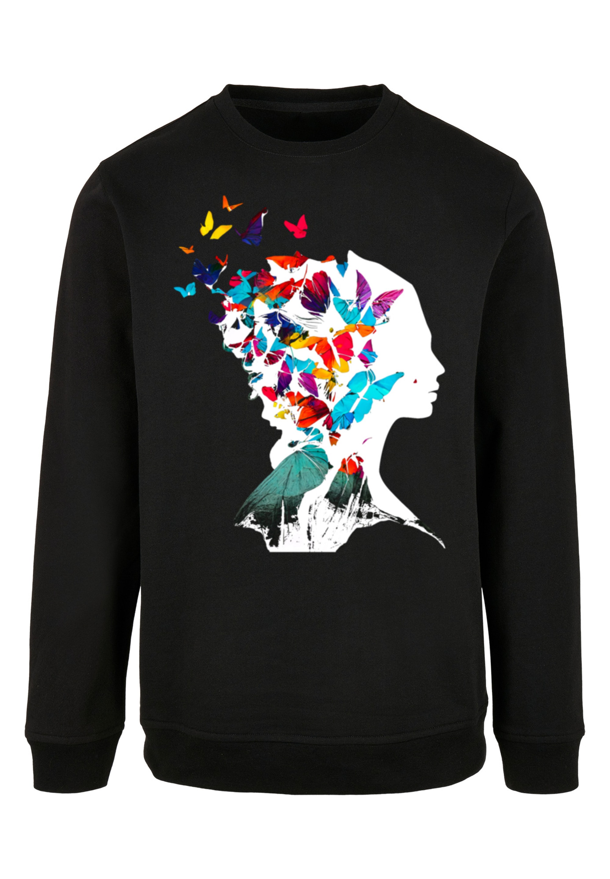 F4NT4STIC Kapuzenpullover »Schmetterling Silhouette CREW«, Keine Angabe ▷  bestellen | BAUR