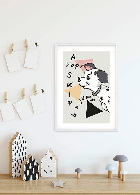 Thumbnail - Komar Bild "101 Dalmatiner Angles" Disney 1 Stk. tlg. Wandbild zur Dekoration im Kinderzimmer - ohne Rahmen