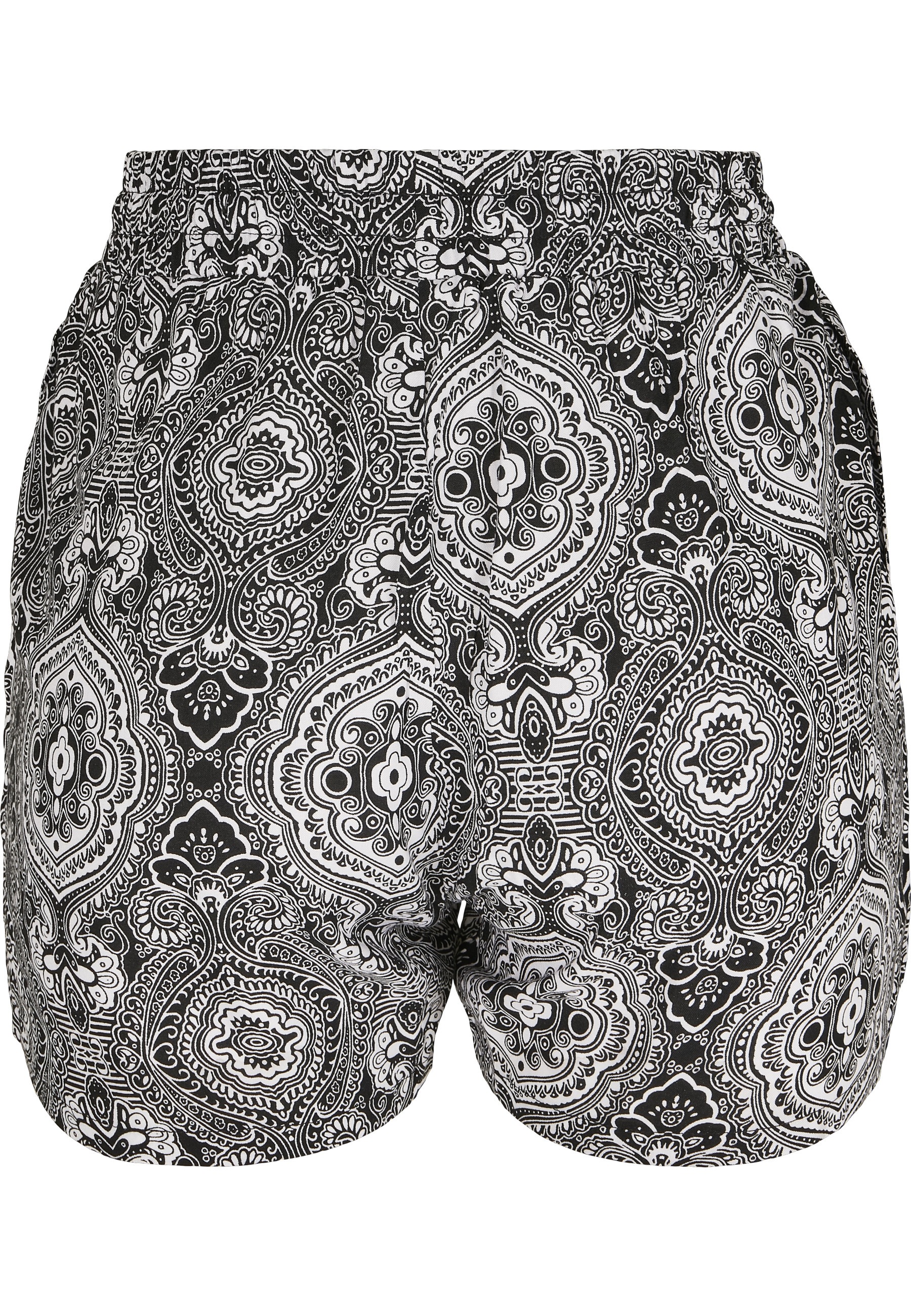 URBAN CLASSICS Stoffhose "Urban Classics Damen Ladies AOP Viscose Resort Sh günstig online kaufen