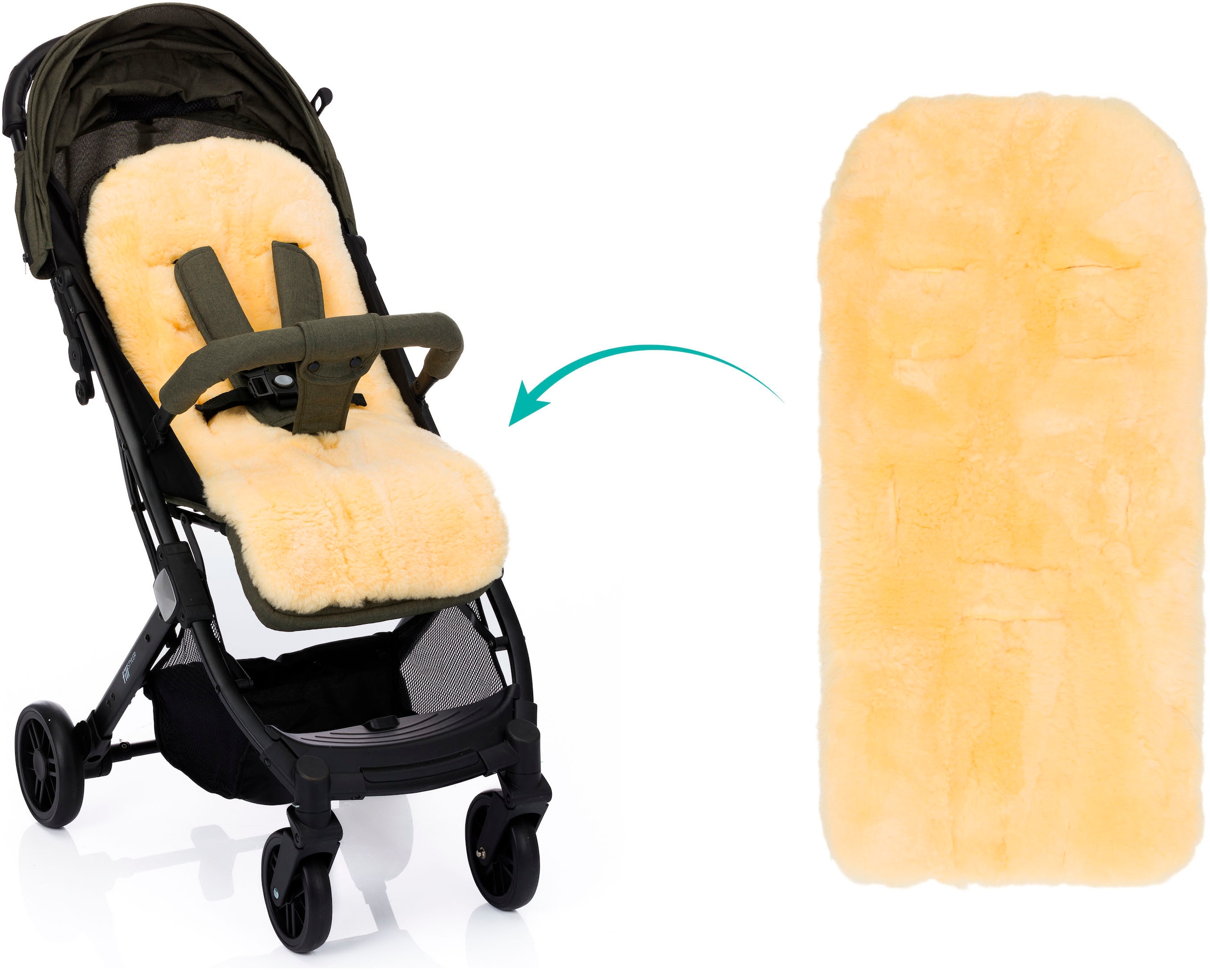 Fillikid Fußsack »Nanga Lammfell, Winterfußsack«