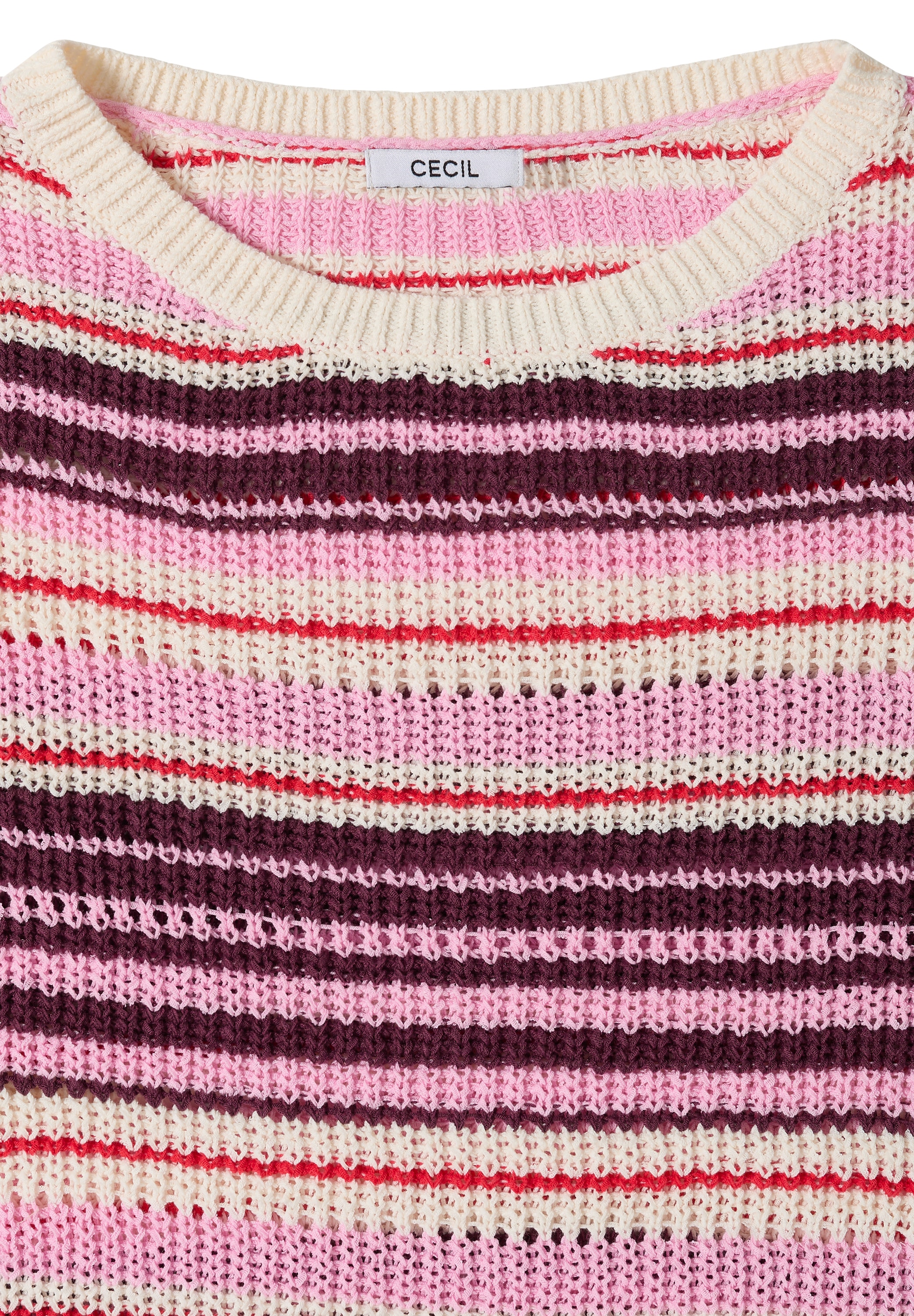 Cecil Strickpullover mit Streifen Muster