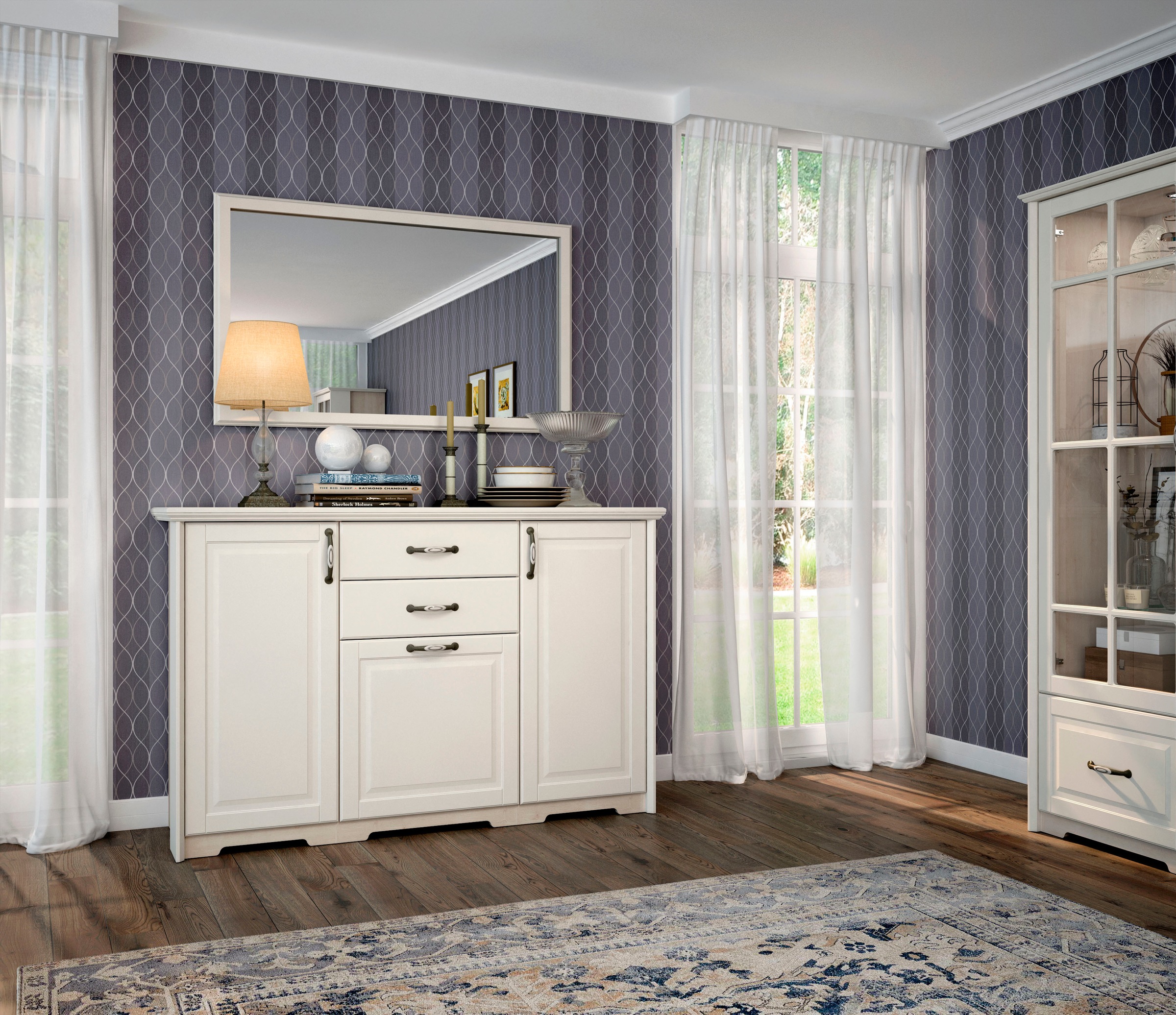 OTTO HOME Spiegel "Evergreen", weiß, Spiegel, mit Rahmenbreite 5 cm