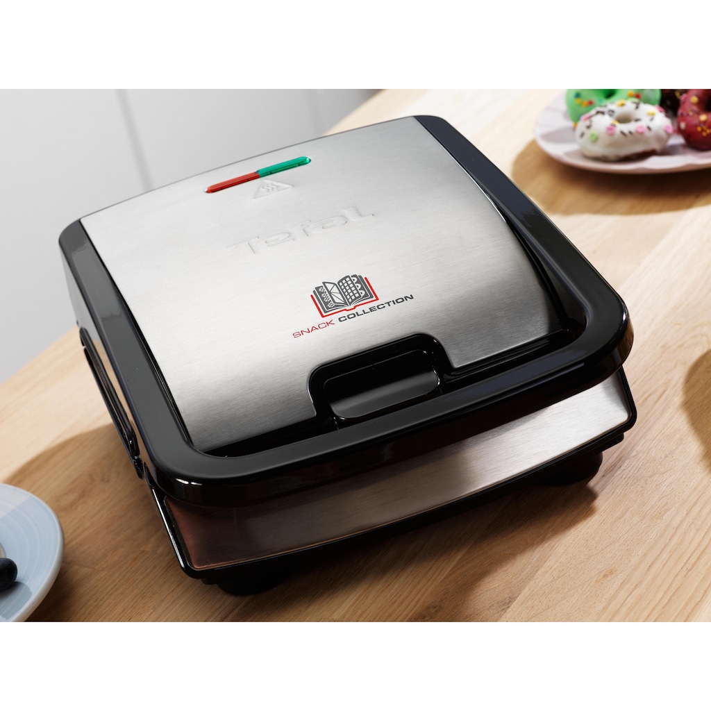 Tefal 2-in-1-Kombi-Waffeleisen »SW852D Snack Collection«, 700 W, antihaftbeschichte Platten, spülmaschinengeeignet, viele Funktionen