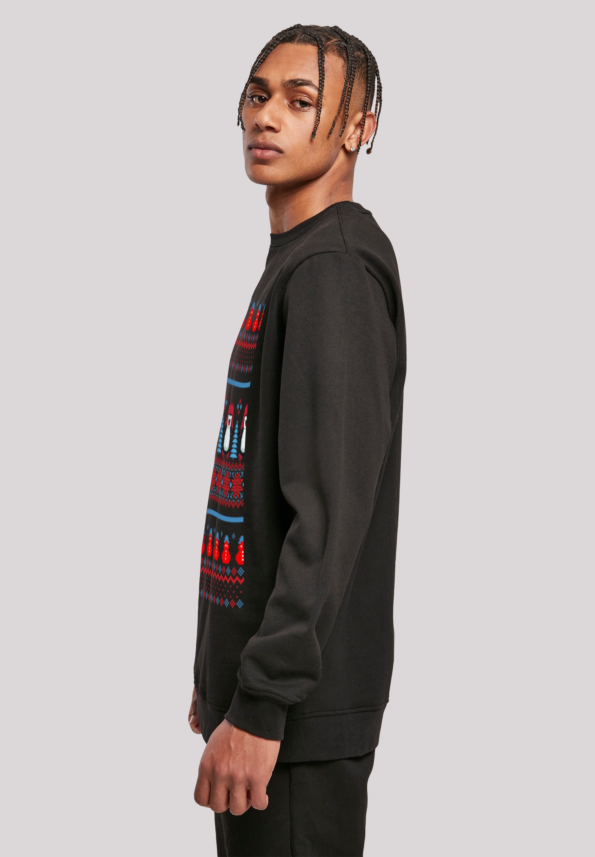 F4NT4STIC Kapuzenpullover »Christmas Pinguin Muster«, Print