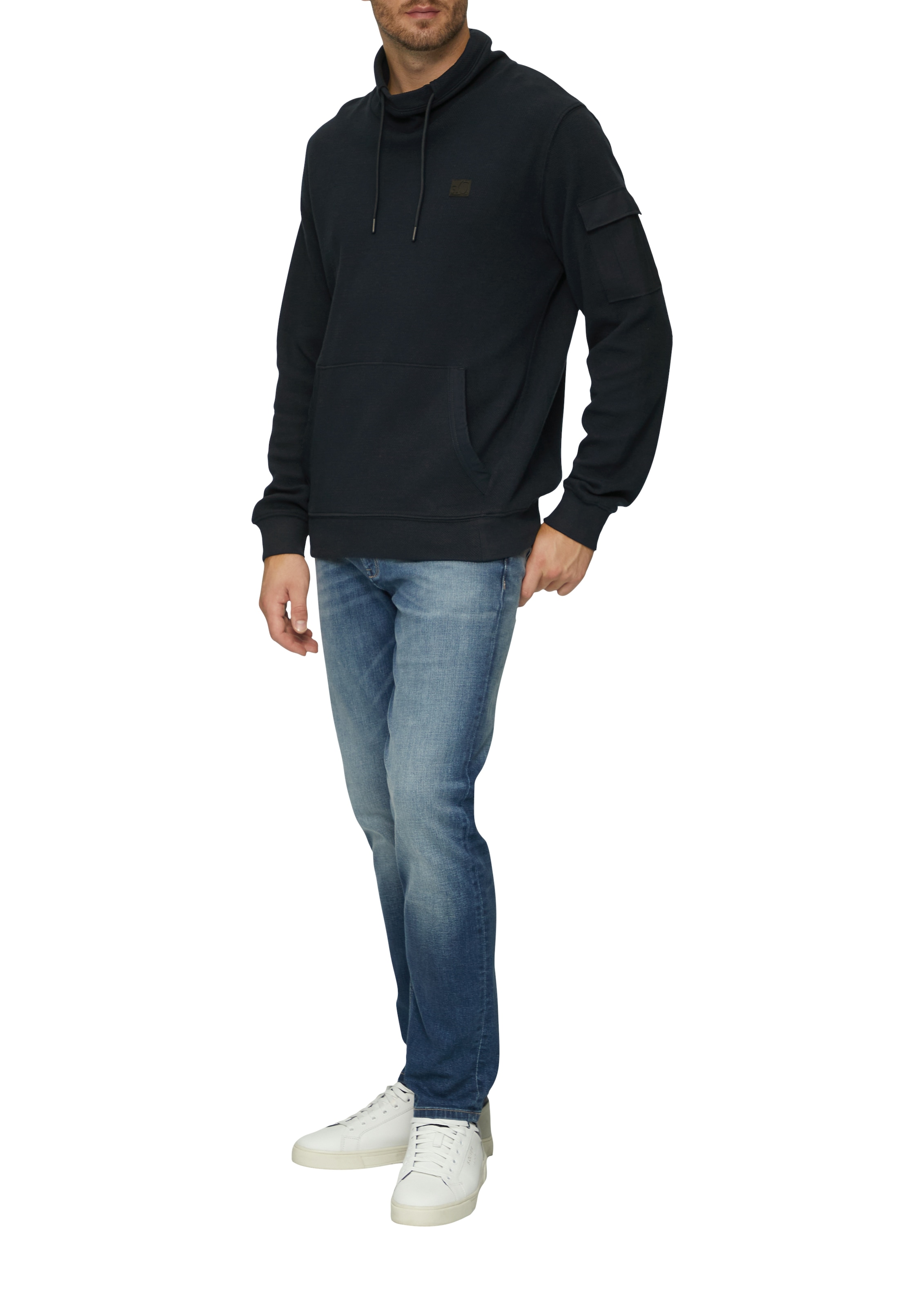 s.Oliver Sweater, mit Kängurutasche und hohem Stehkragen günstig online kaufen