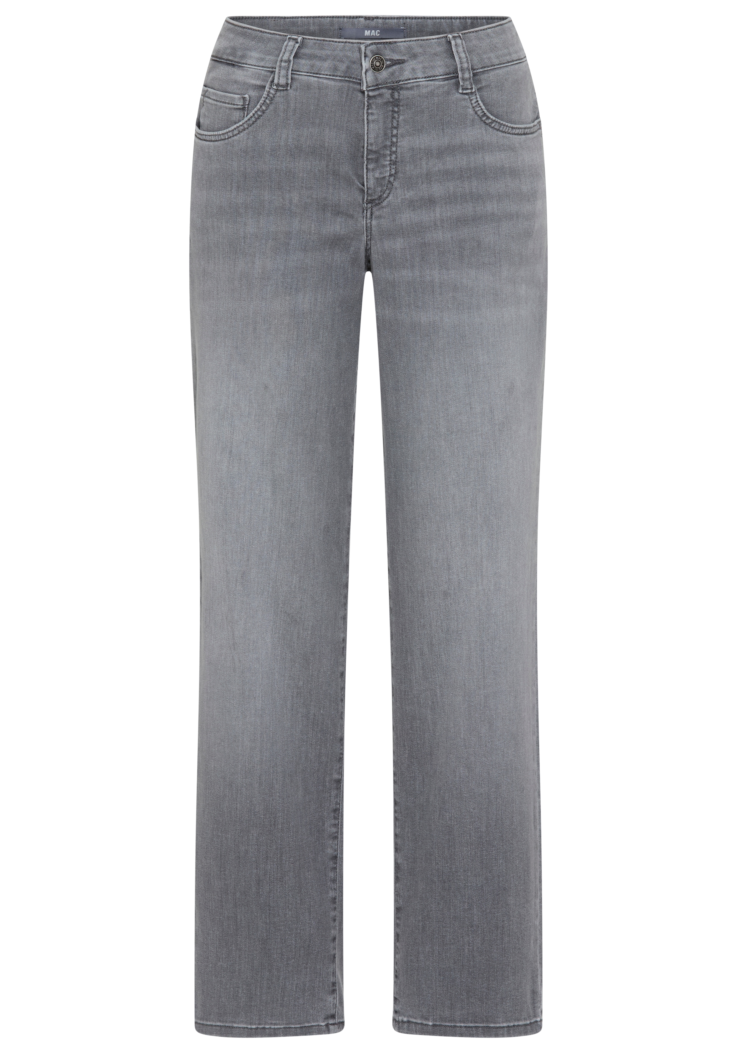 Bequeme Jeans MAC "Gracia", Herren, Gr. 42, Länge 30, carbon grau used, Denim/Jeans, Obermaterial: 88% Baumwolle, 9% Polyester, 3% Elasthan, unifarben, comfort fit knöchellang, Jeans
