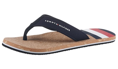 Tommy Hilfiger Zehentrenner »COLORFUL HILFIGER BEACH SANDAL«, mit gesticktem Logo kaufen